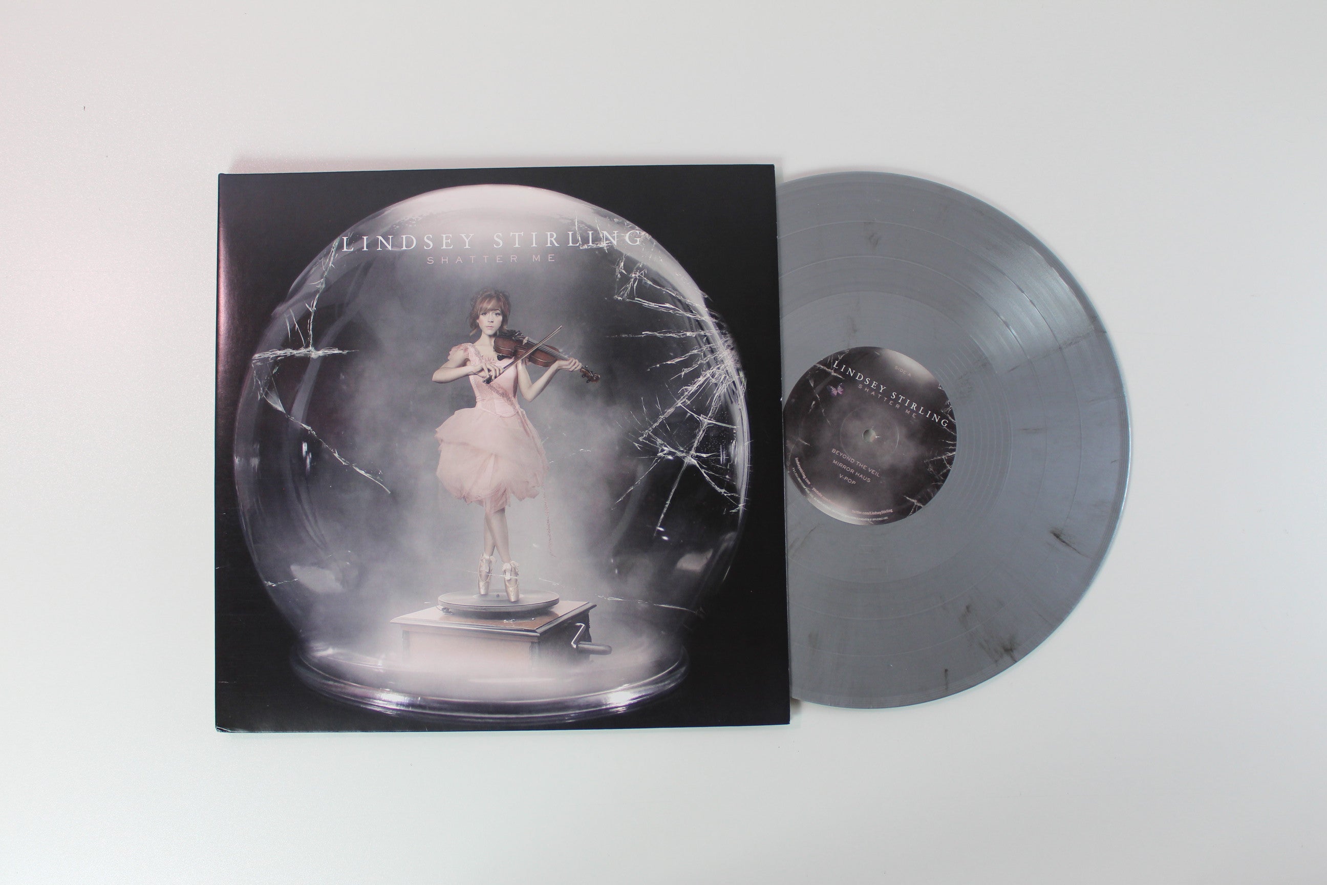 Lindsey Stirling - Shatter Me on Lindseystomp Music Ltd Silver & Black Smoke Vinyl Reissue