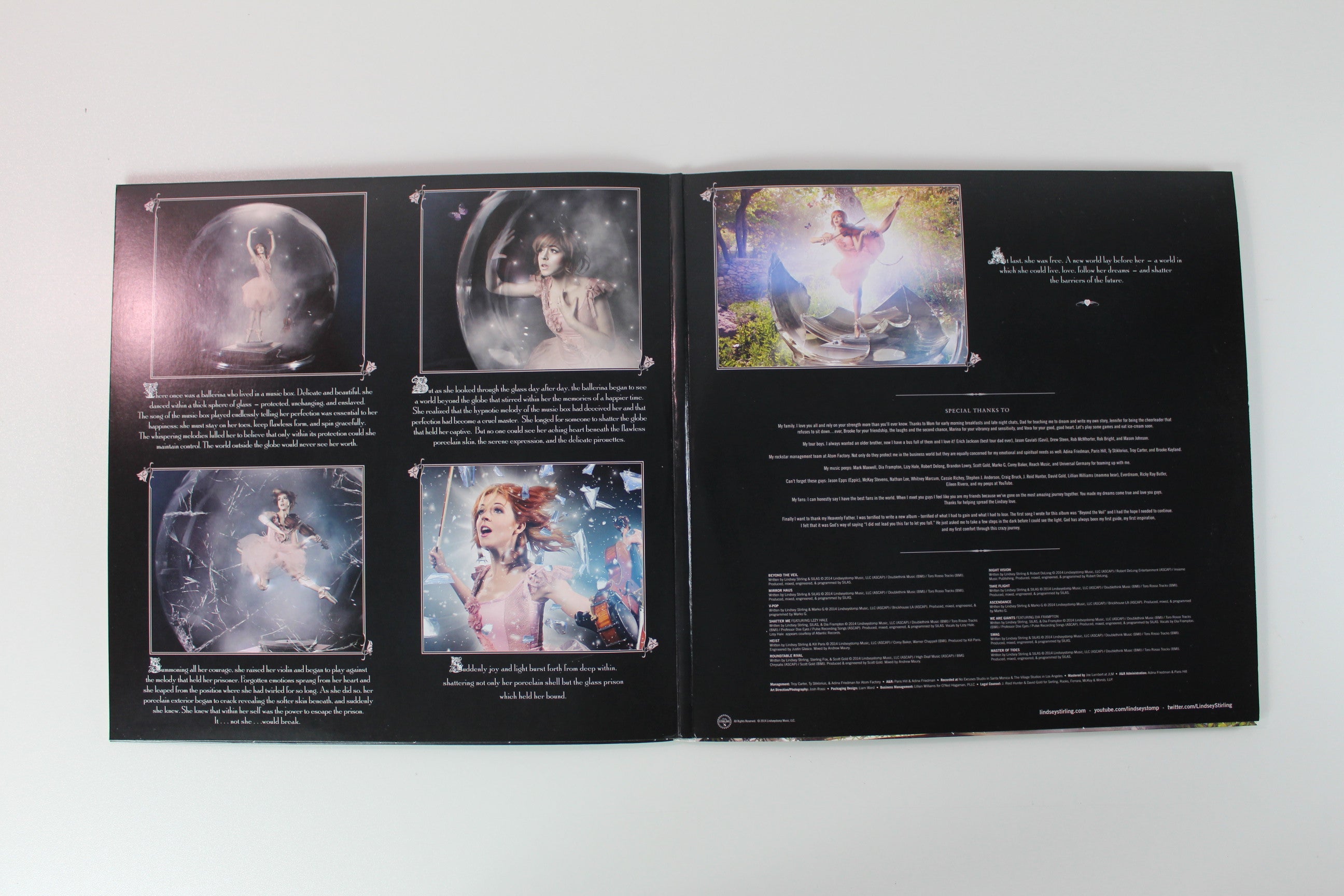 Lindsey Stirling - Shatter Me on Lindseystomp Music Ltd Silver & Black Smoke Vinyl Reissue