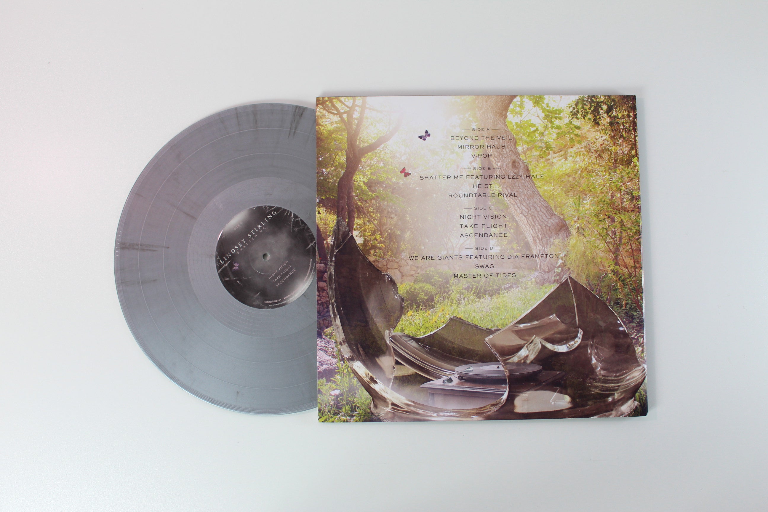 Lindsey Stirling - Shatter Me on Lindseystomp Music Ltd Silver & Black Smoke Vinyl Reissue