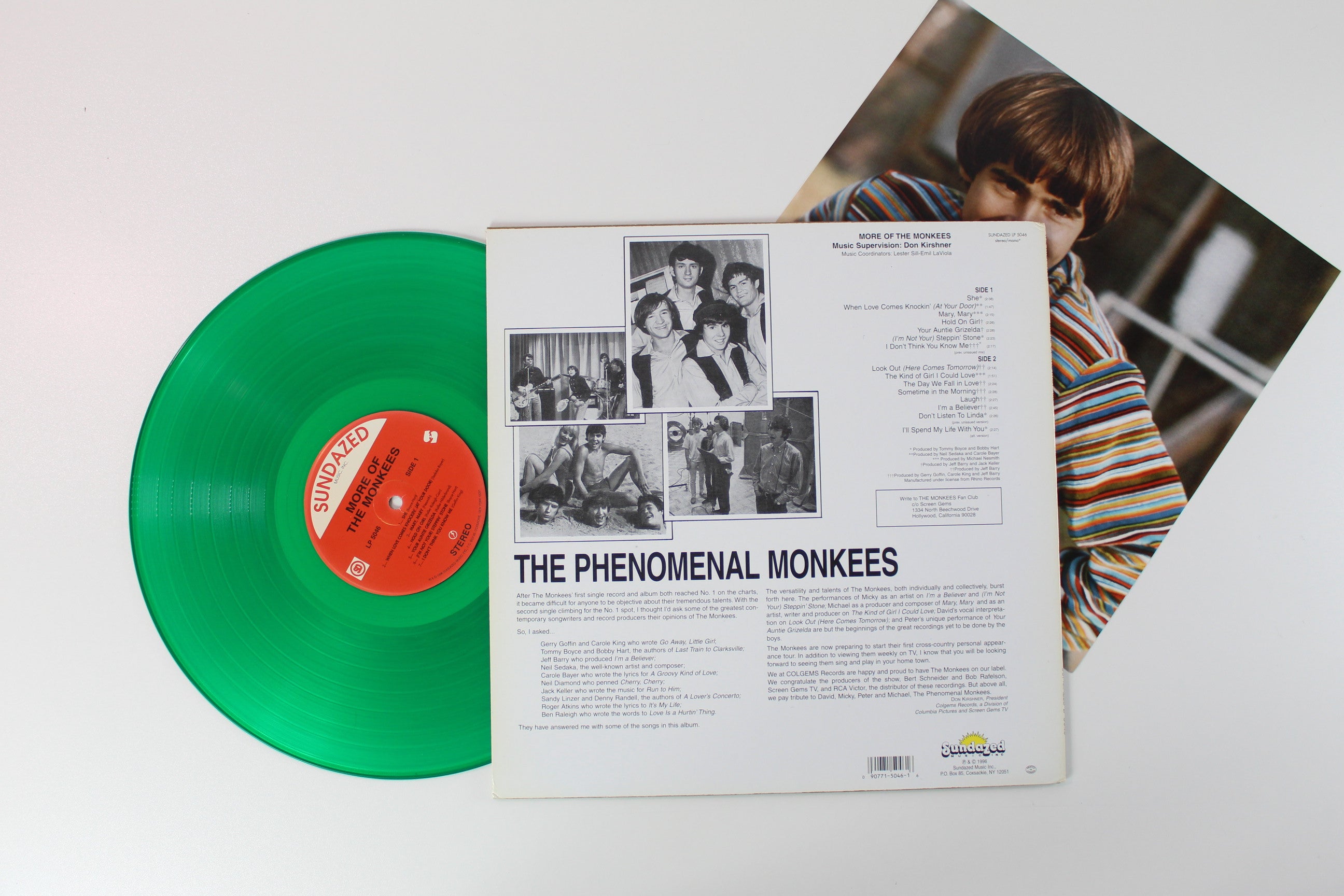 The Monkees - More Of The Monkees on Sundazed Music Green Translucent Vinyl Reissue