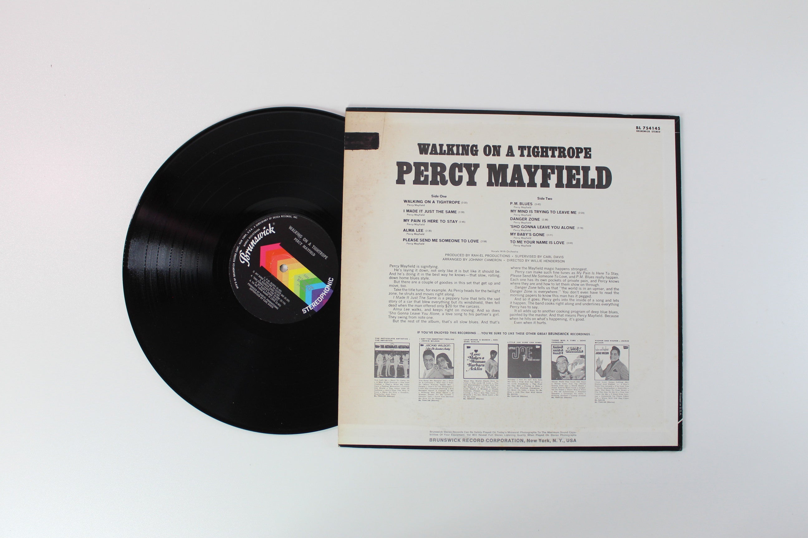 Percy Mayfield - Walking On A Tightrope on Brunswick