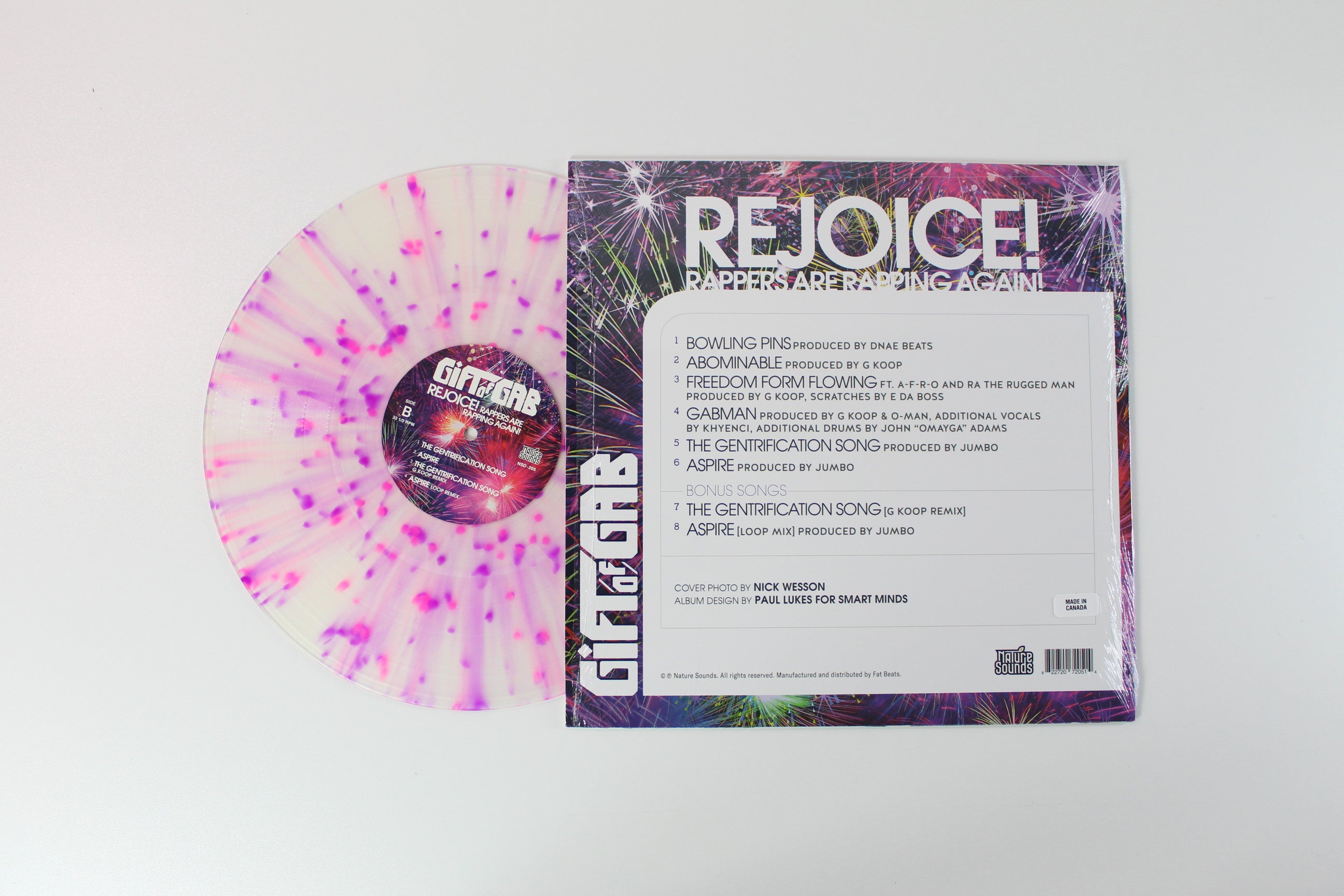 The Gift Of Gab - Rejoice! Rappers Are Rapping Again! on Nature Sounds Splatter Vinyl