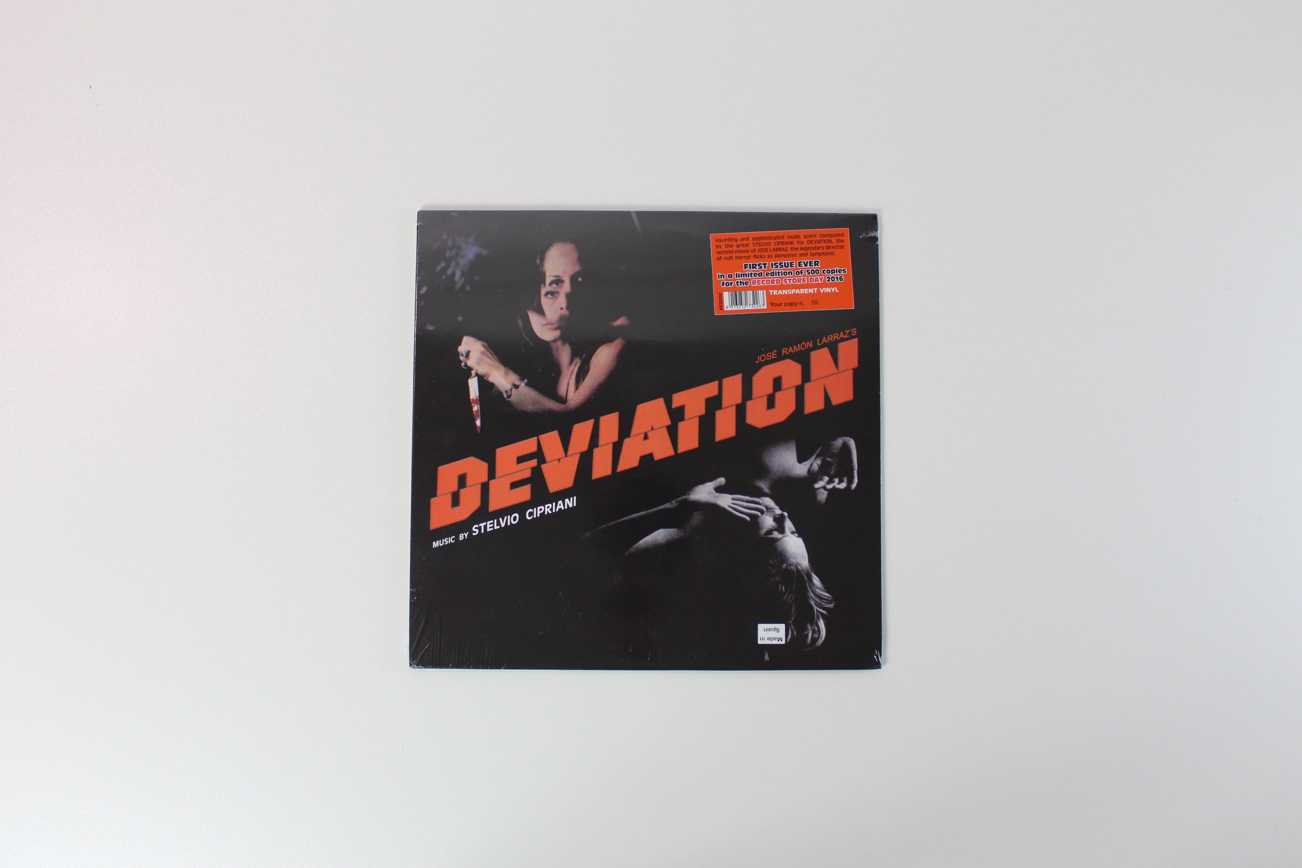 Stelvio Cipriani - Deviation on Dagored RSD 2016 Ltd Numbered Clear Transparent 10" Sealed