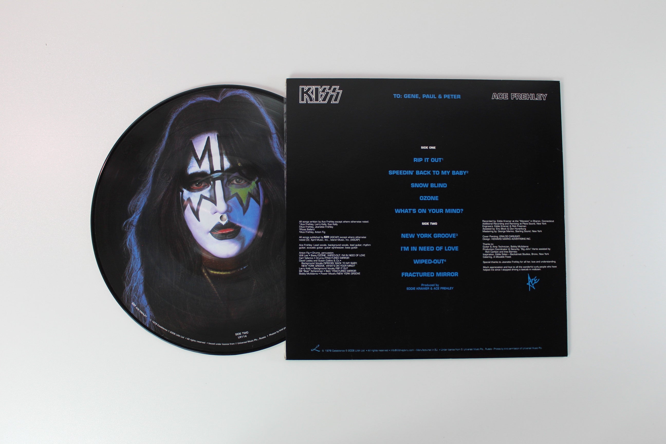 Kiss Ace Frehley - Ace Frehley on Lilith 180 Gram Picture Disc Reissue