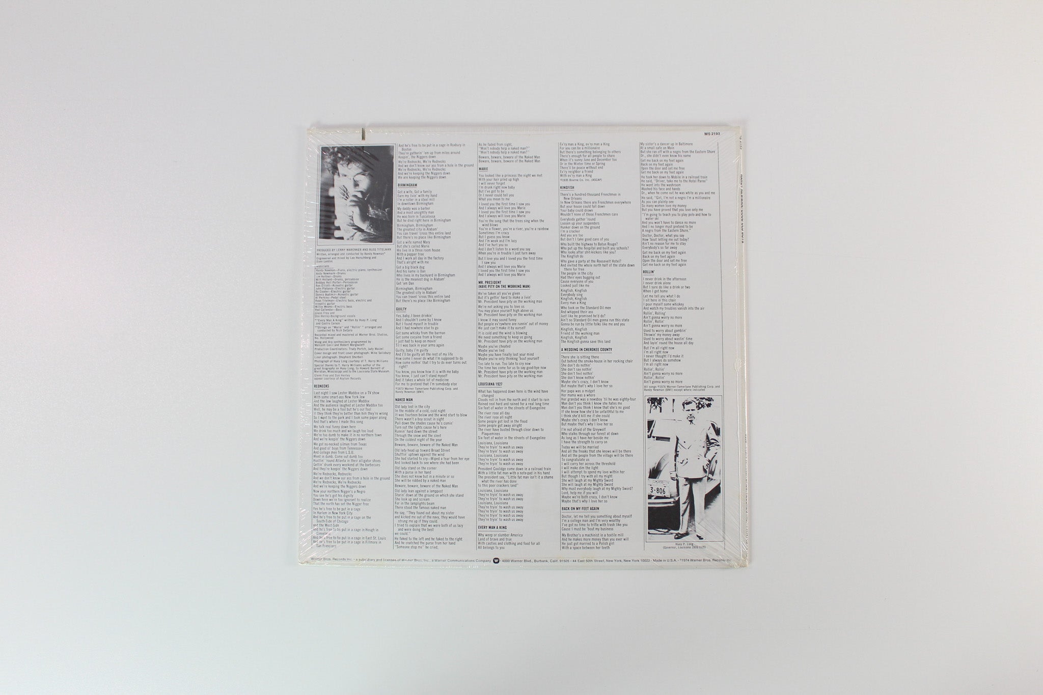 Randy Newman - Good Old Boys on Reprise Sealed