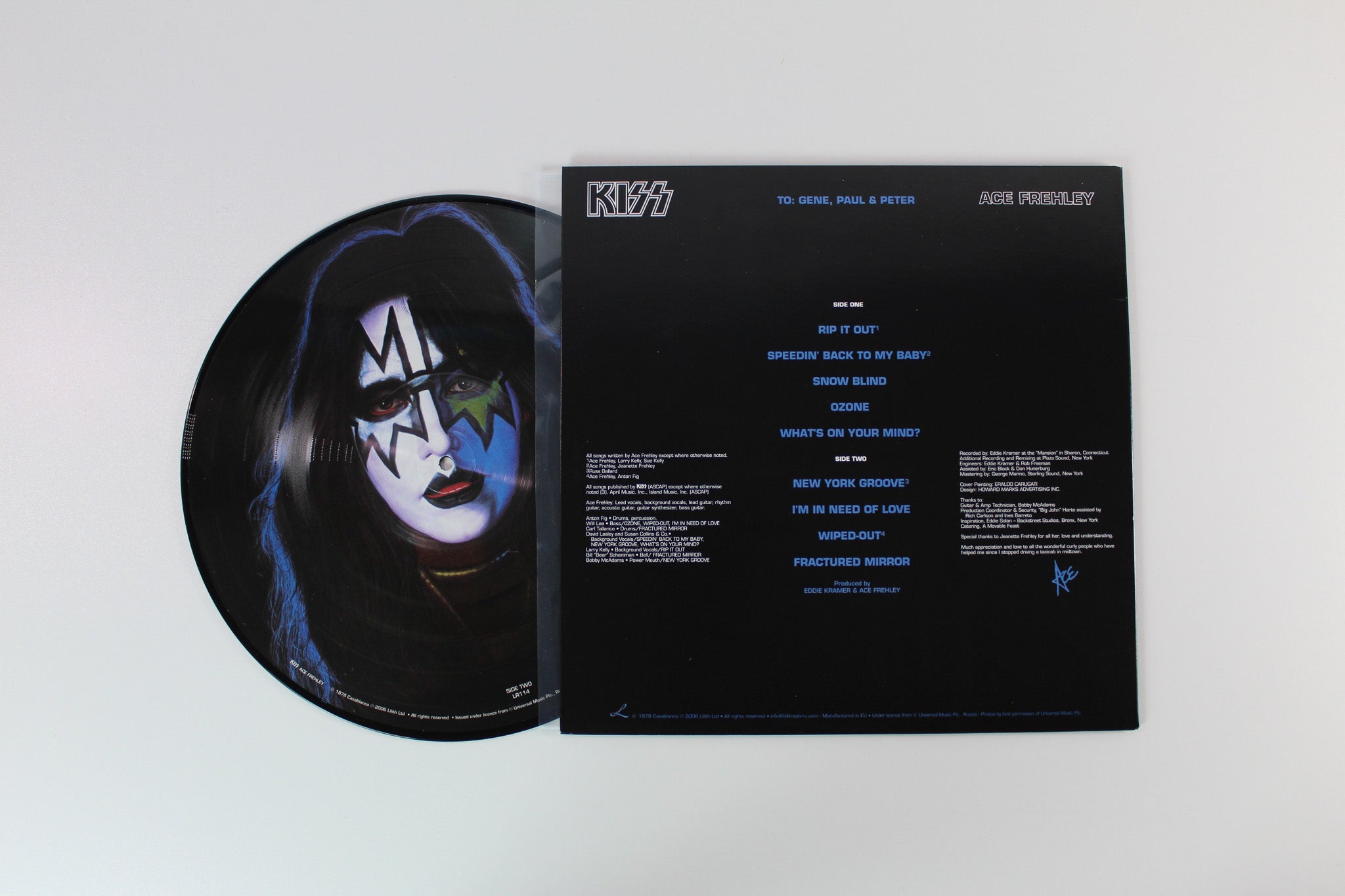 Kiss - Ace Frehley on Lilith Picture Disc Reissue