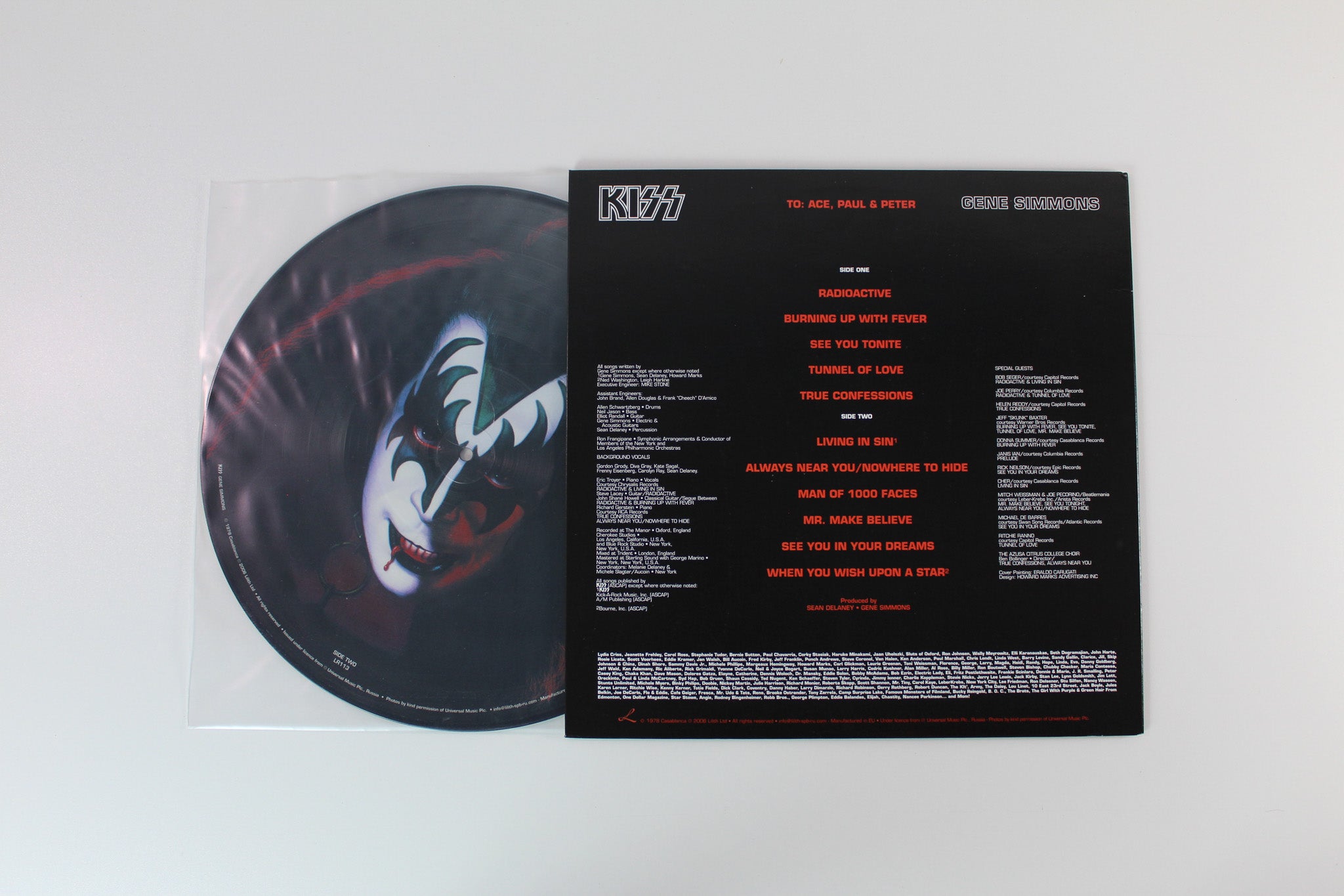 Kiss - Gene Simmons on Lilith Picture Disc Reissue