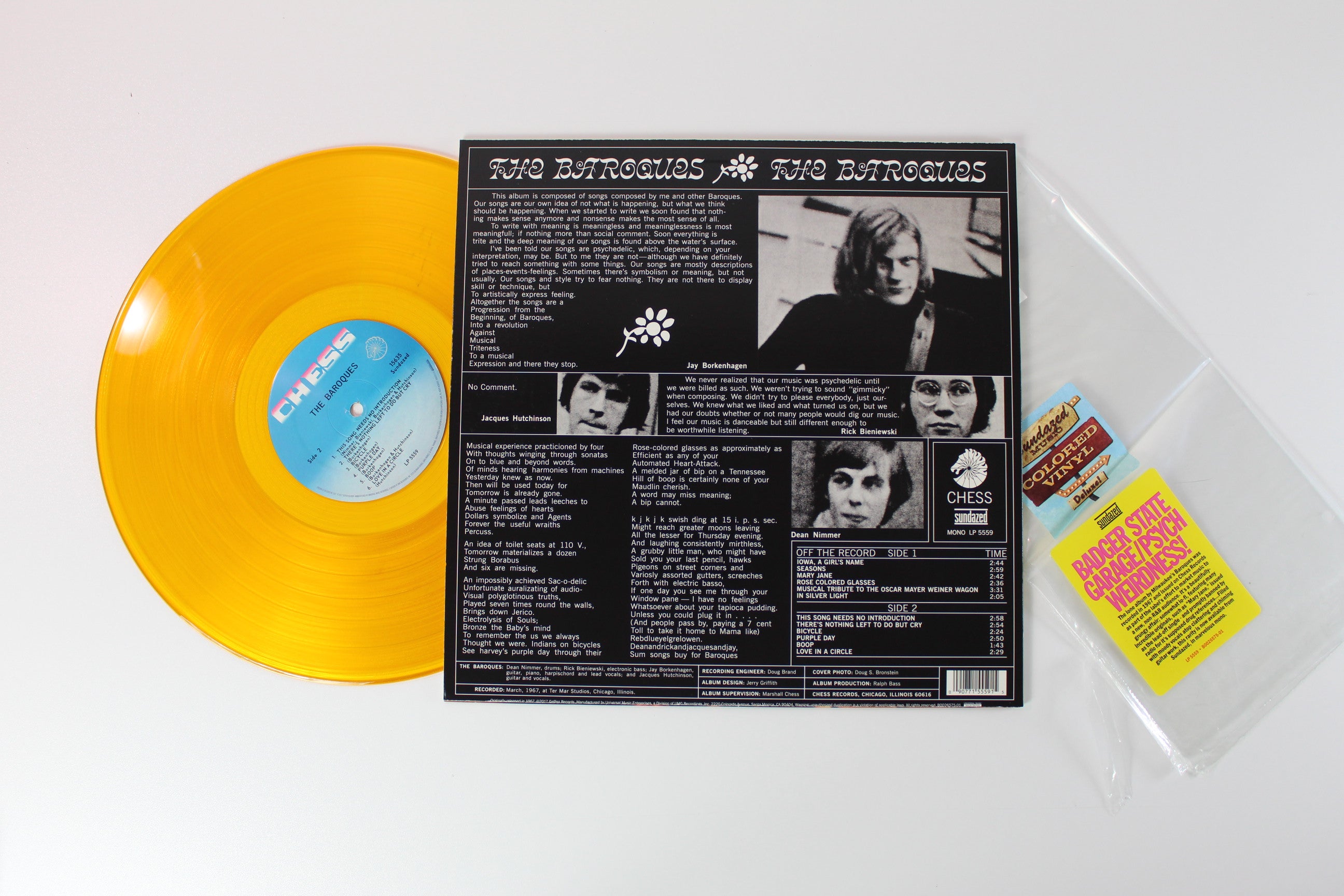 The Baroques - The Baroques RSD Yellow Vinyl Reissue on Sundazed Music