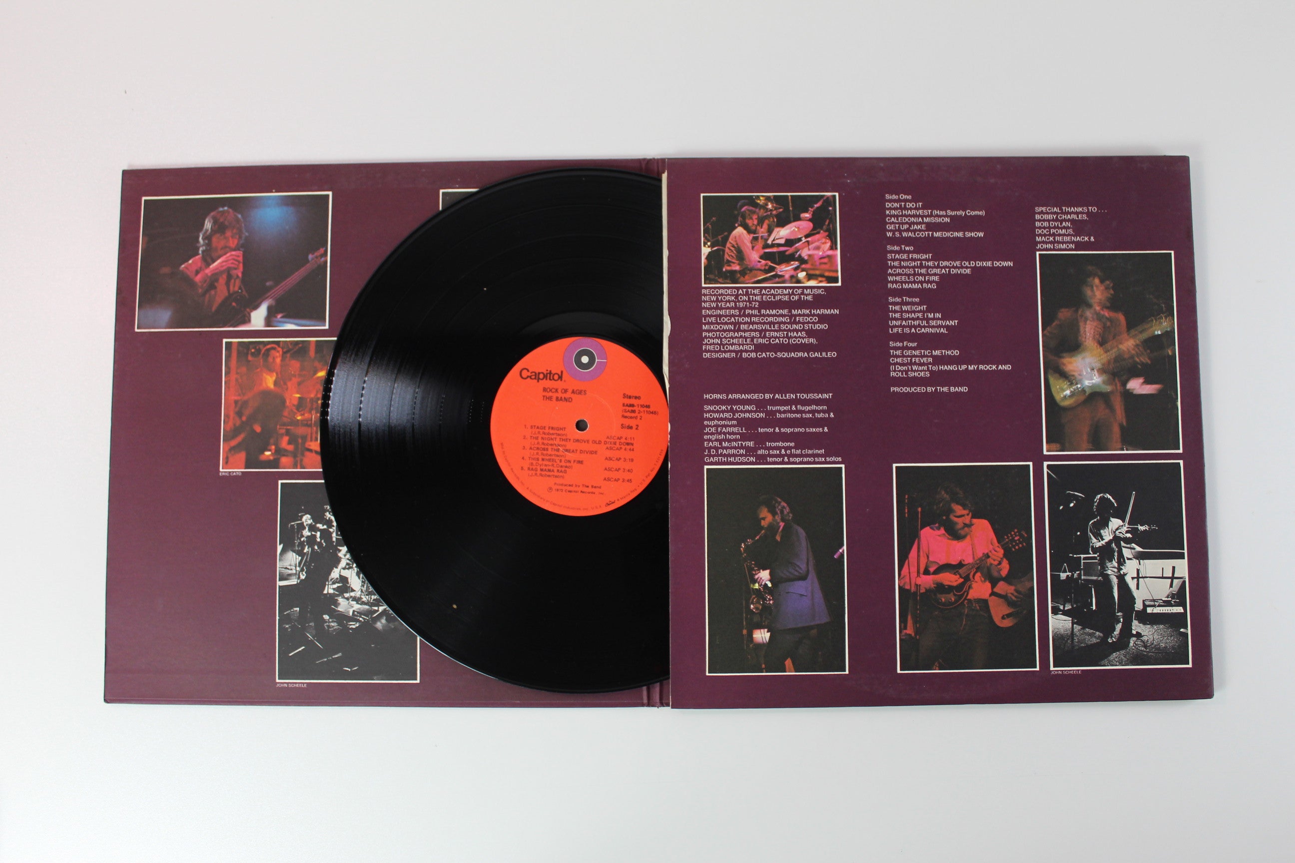 The Band - Rock Of Ages (The Band In Concert) on Capitol Records