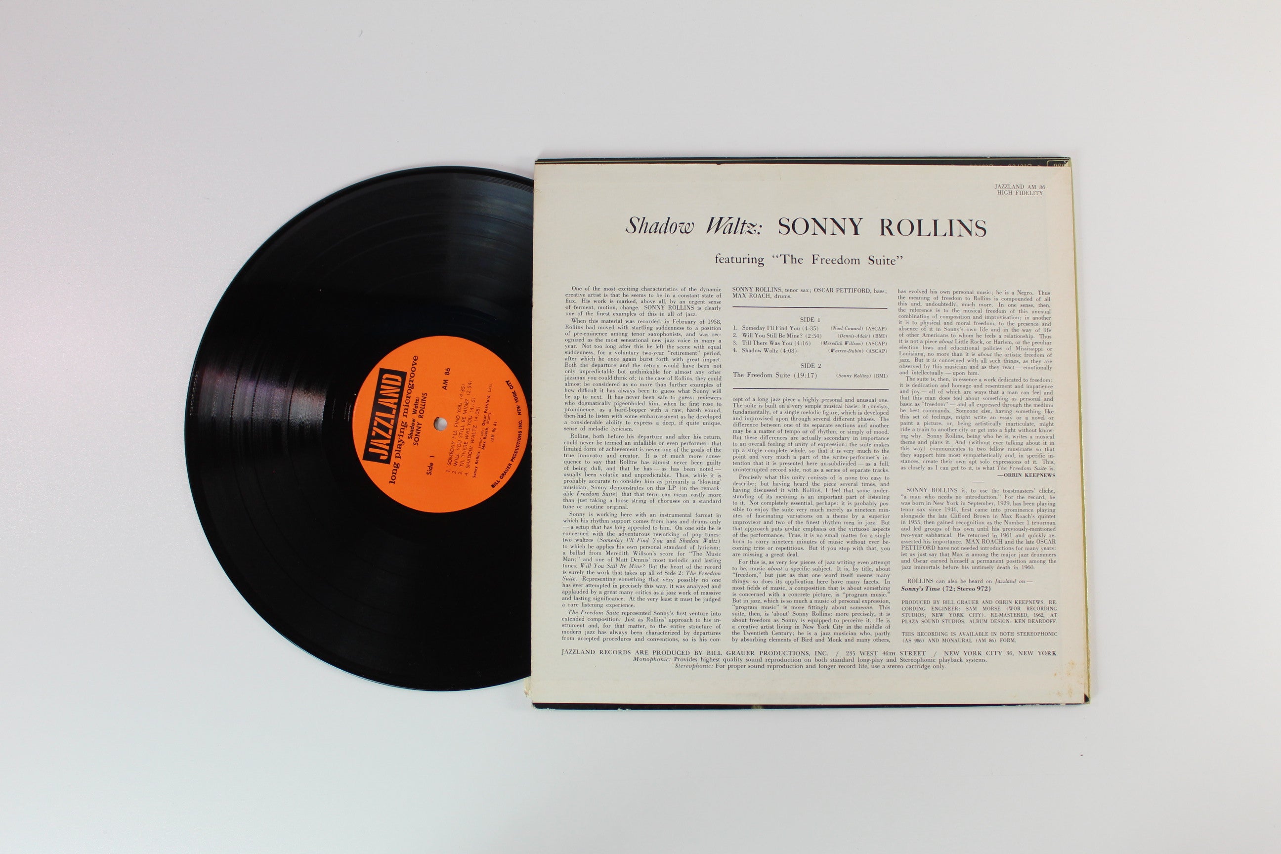 Sonny Rollins - Shadow Waltz on Jazzland - Mono