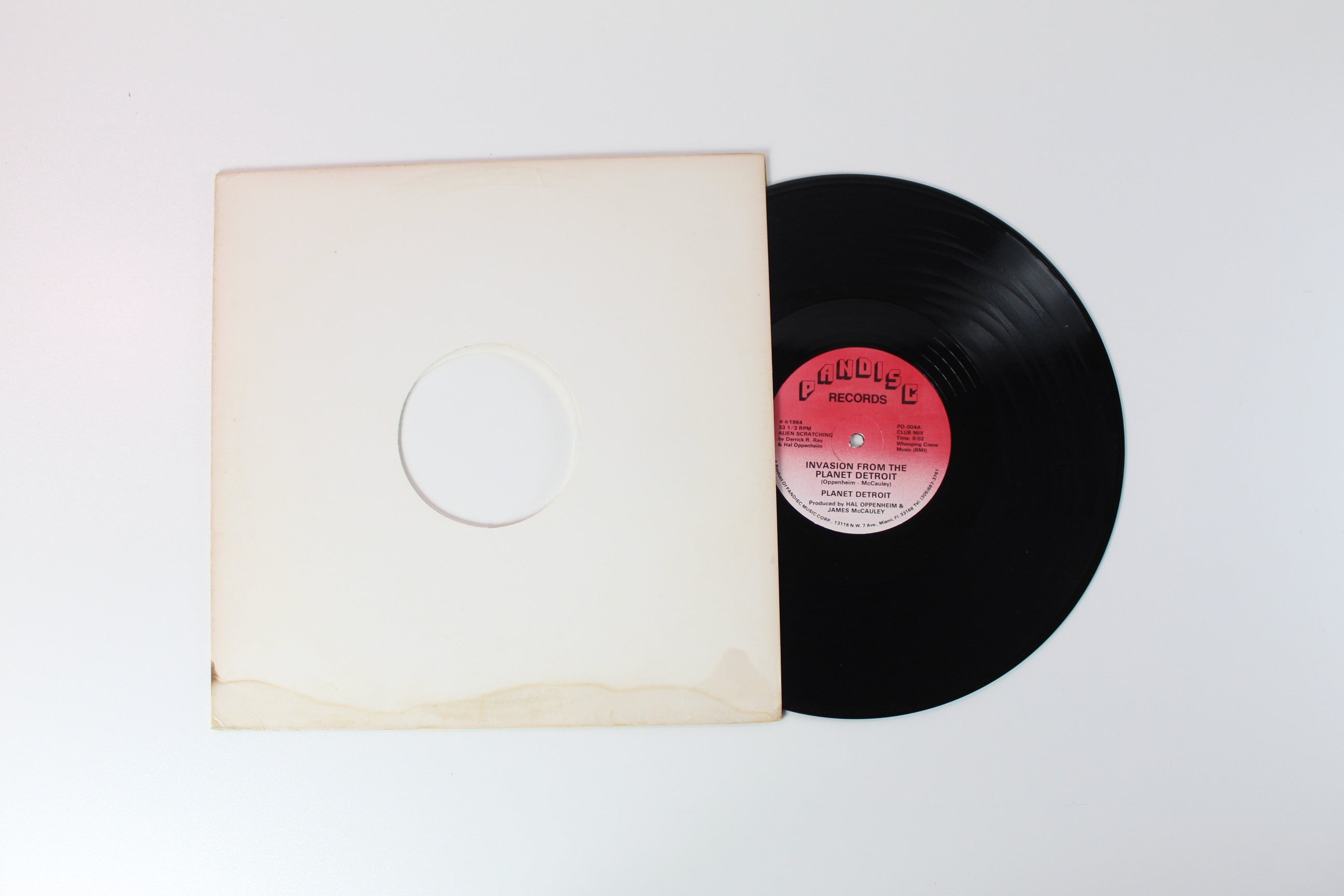 Planet Detroit - Invasion From The Planet Detroit 12inch on Pandisc