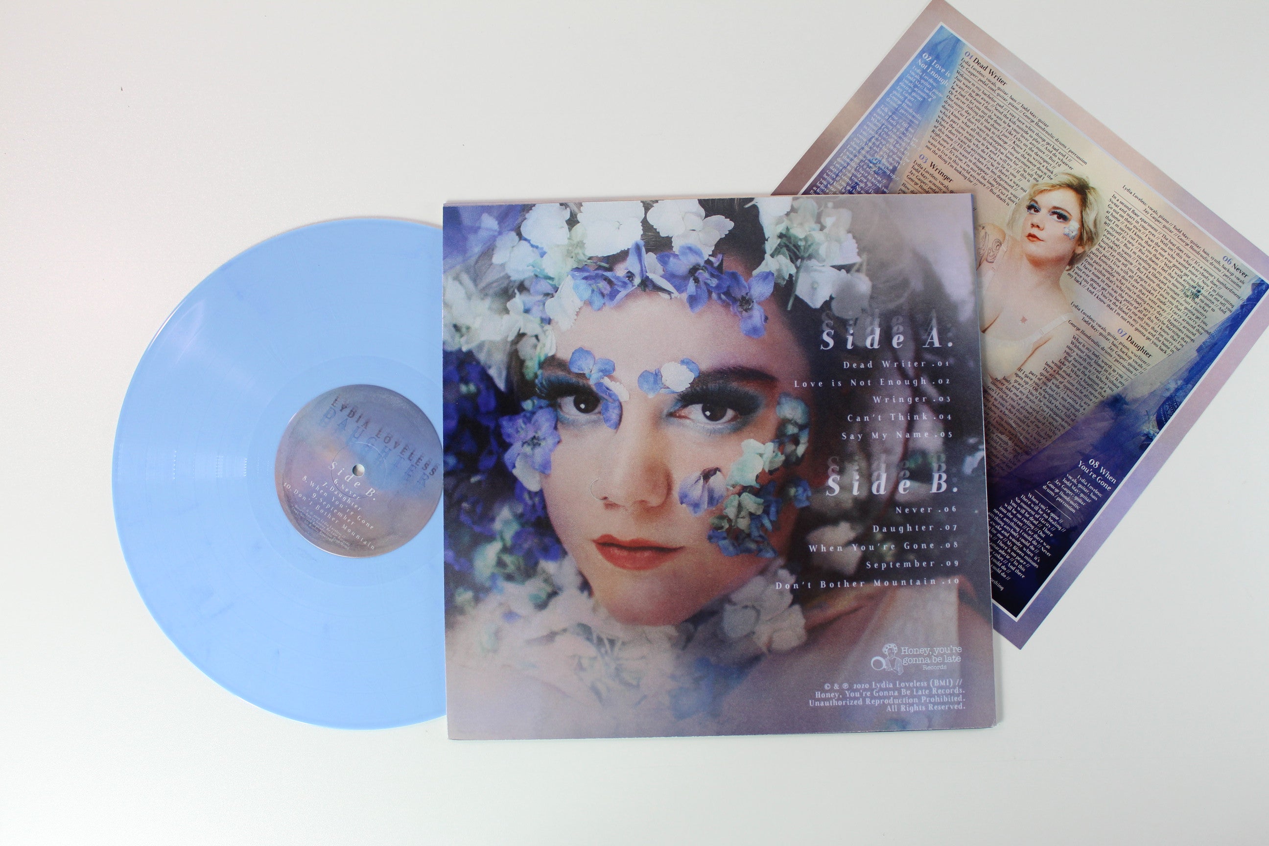 Lydia Loveless - Daughter on Honey You're Gonna Be Late Records Powder Blue Vinyl