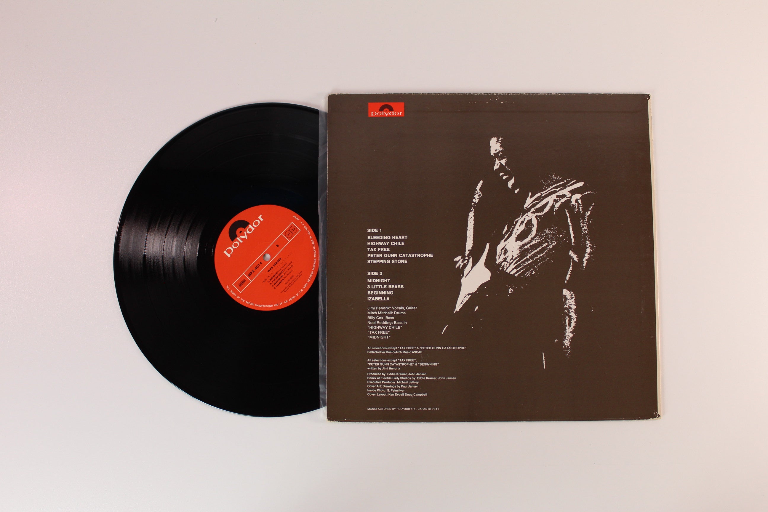 Jimi Hendrix - War Heroes on Polydor - Japanese reissue