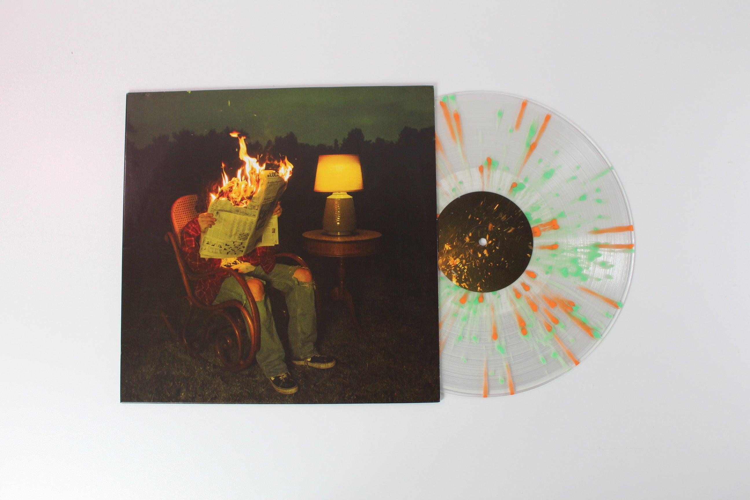 Roe Kapara - I Hope Hell Isn't Real Ultra Clear w/ Orange & Green Splatter on Epitaph
