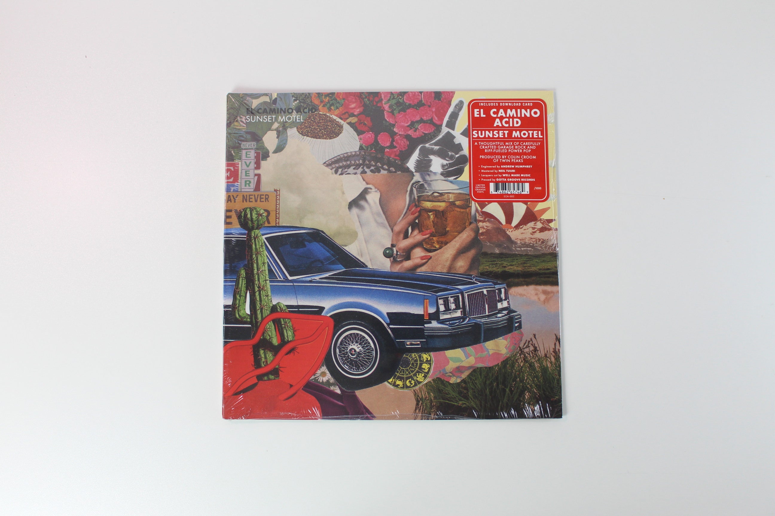 El Camino Acid - Sunset Motel Ltd. on Sunset Orange Vinyl Sealed Not On Label