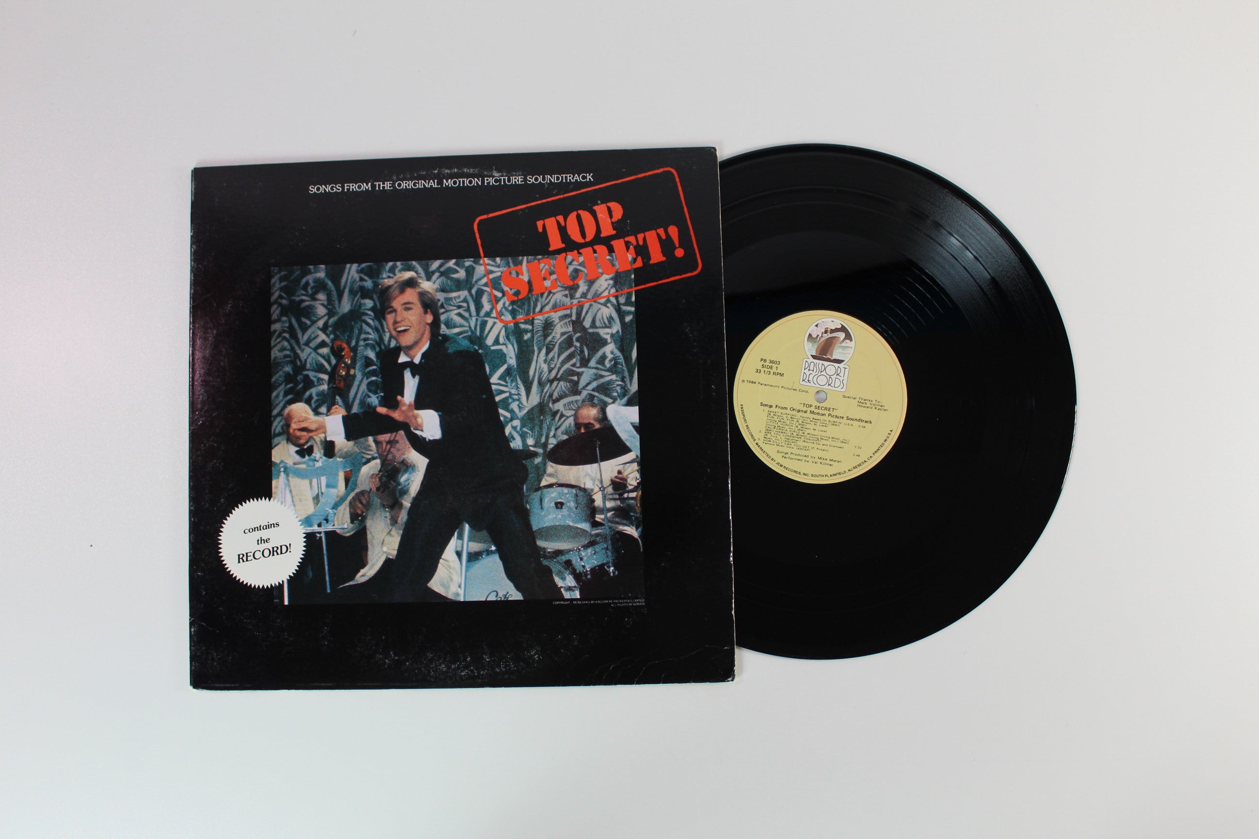 Val Kilmer - Songs From The Original Motion Picture Soundtrack Top Secret! on Passport Records