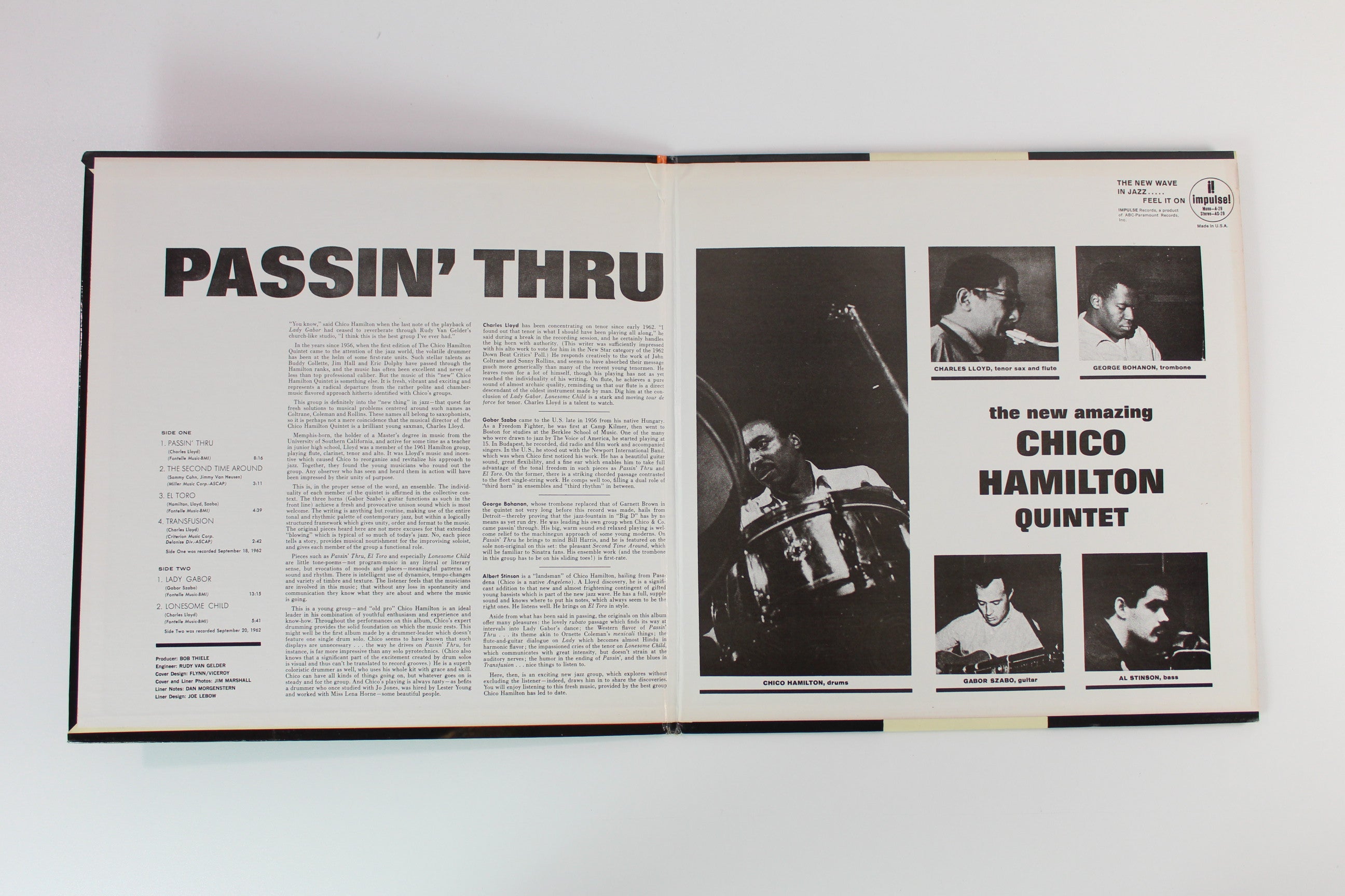 The Chico Hamilton Quintet - Passin' Thru on Impulse! / ABC Records