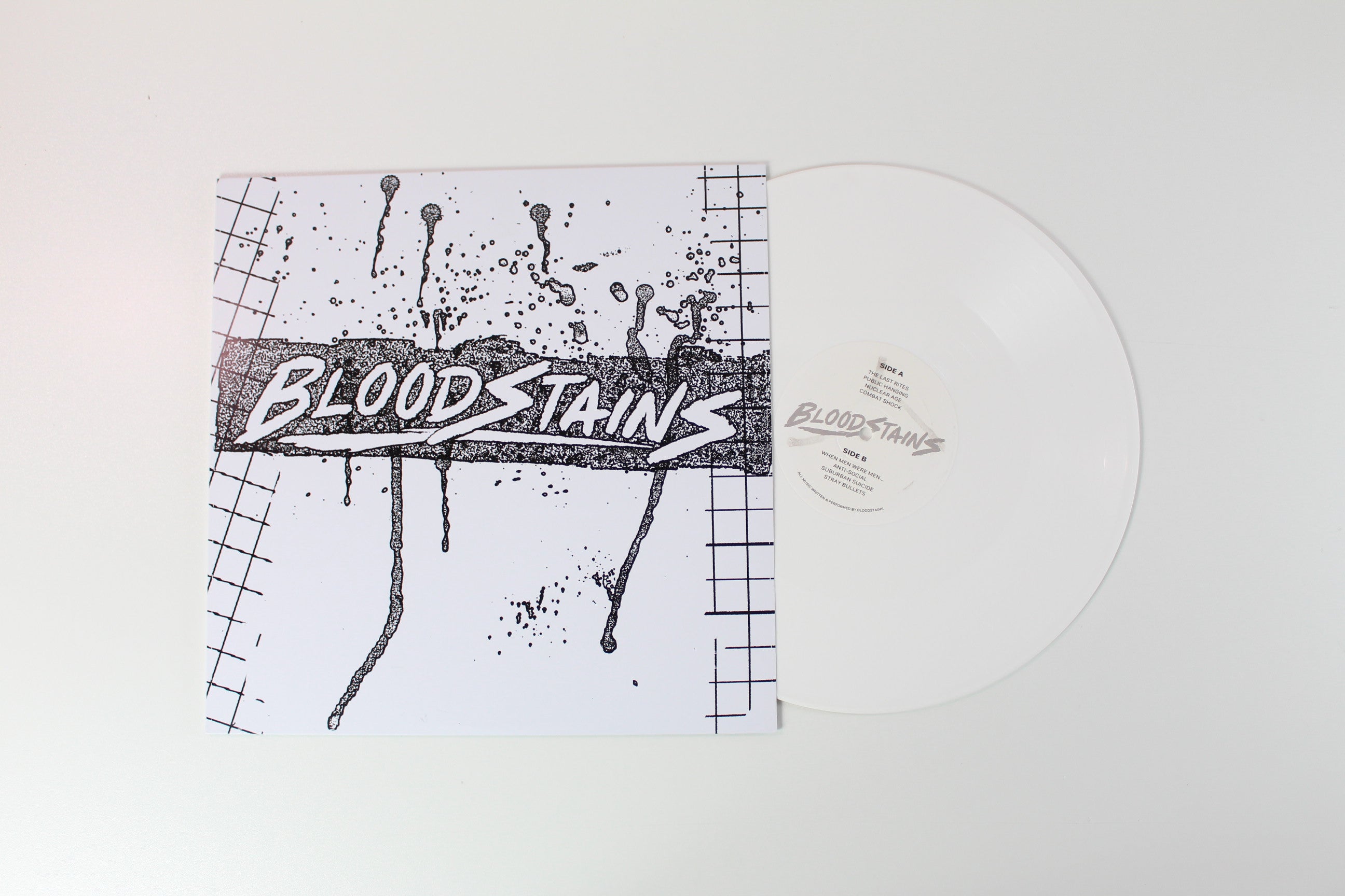 Bloodstains - Bloodstains Ltd. White Vinyl Reissue Self-released