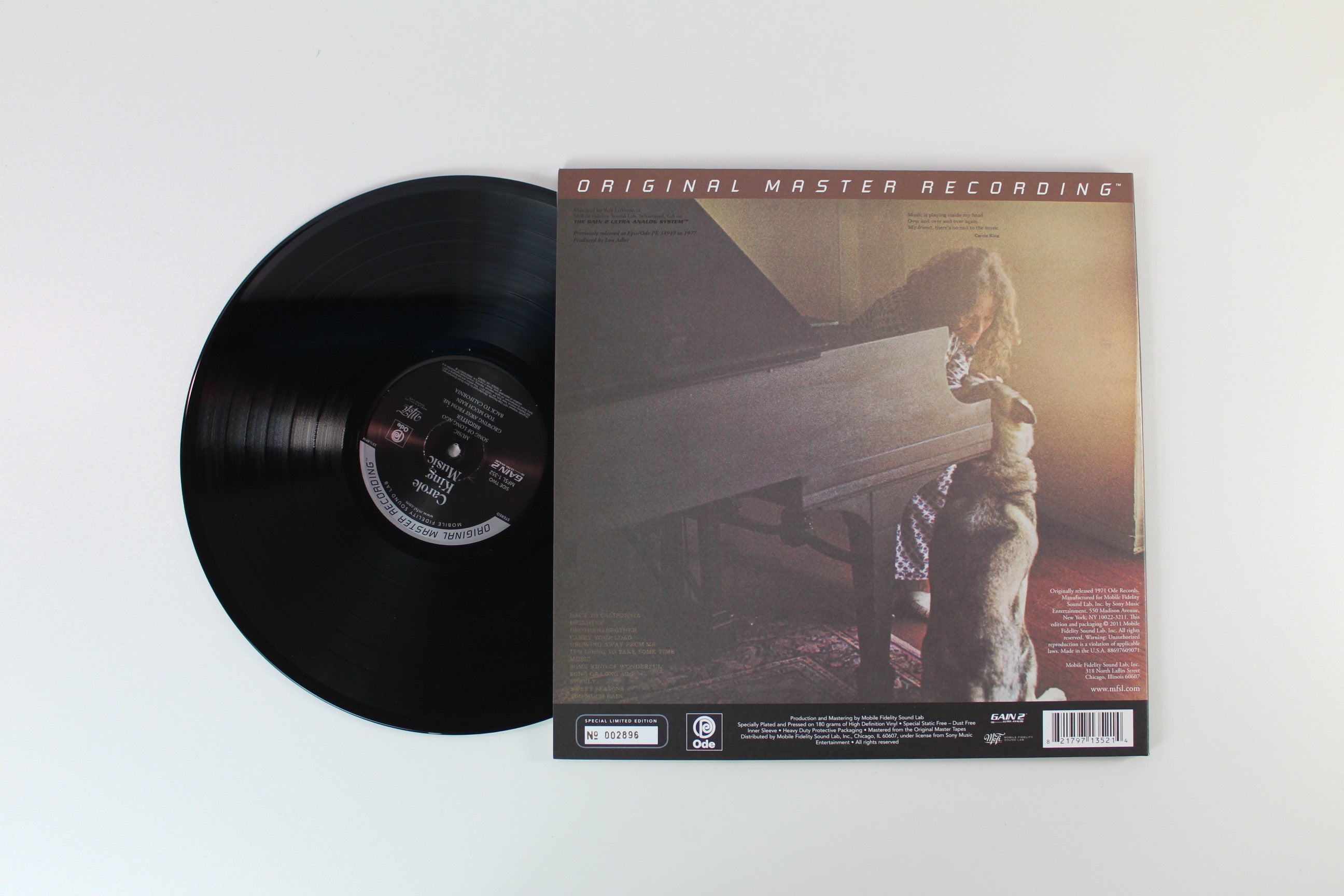 Carole King - Music on Mobile Fidelity Sound Lab Ltd Numbered 180 Gram Reissue