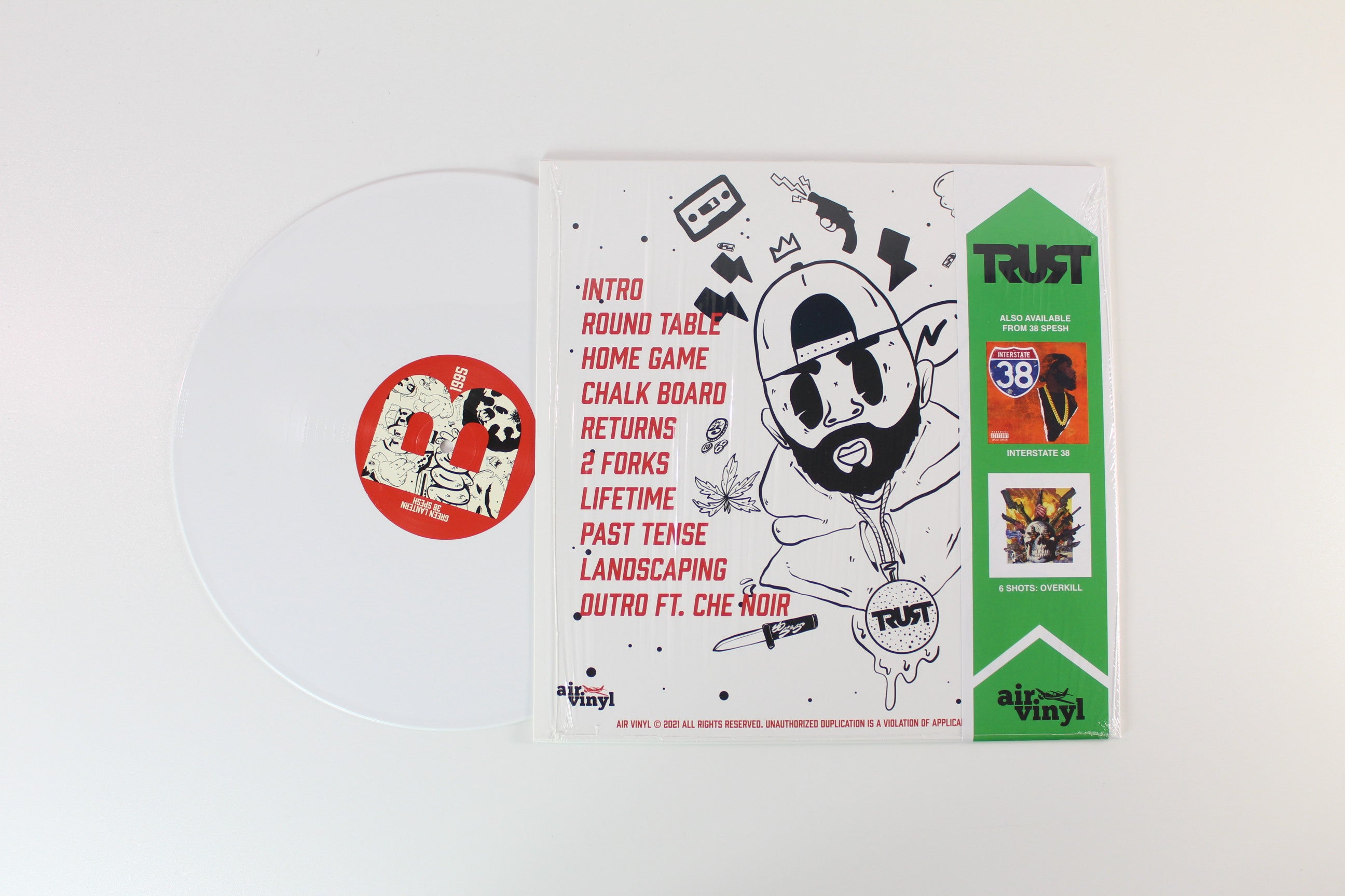 38 Spesh X Green Lantern - 1995 on Air Vinyl Ltd Edition White Vinyl
