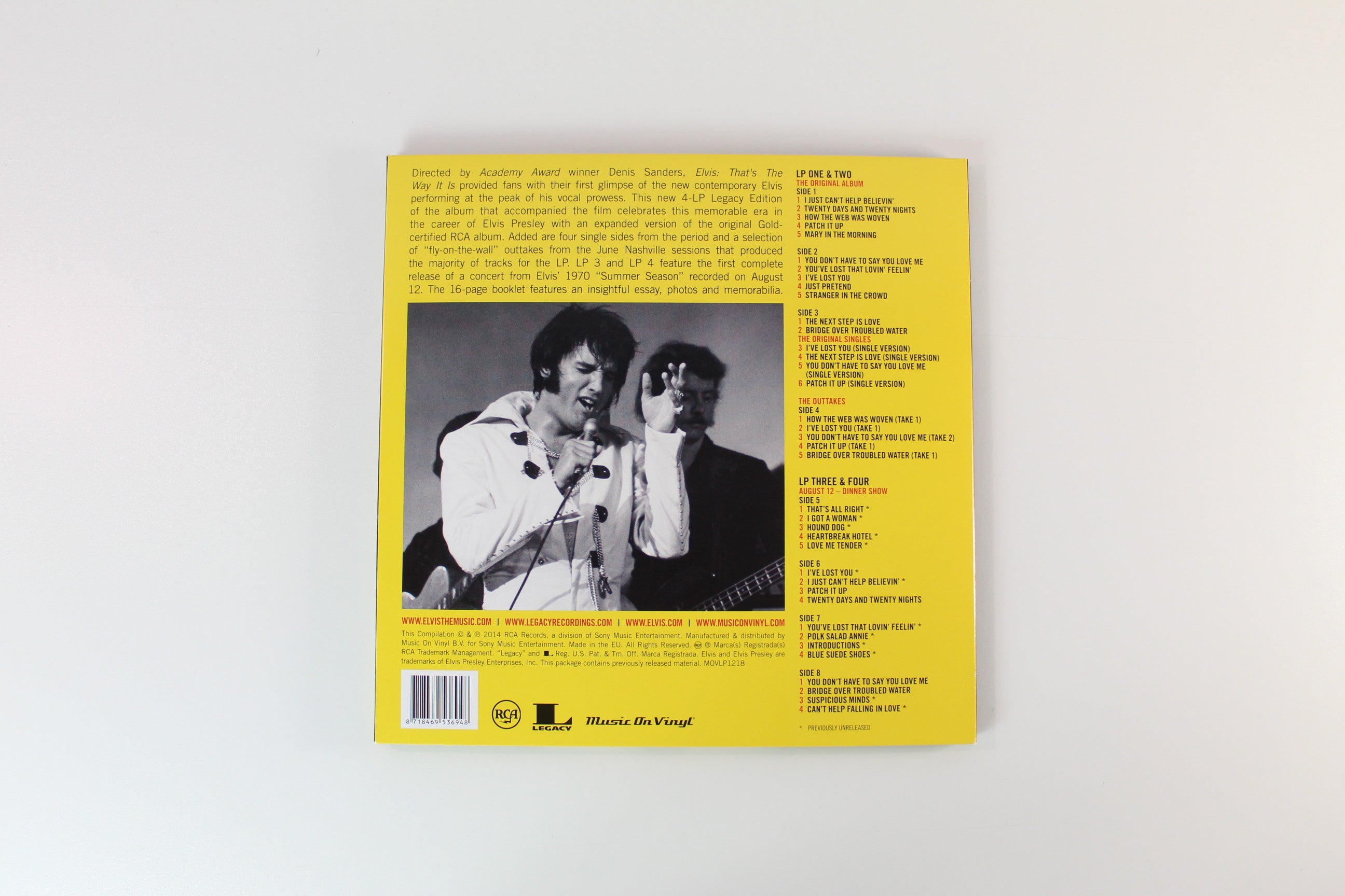 Elvis Presley - That's The Way It Is on RCA Music on Vinyl Legacy Edition 180 Gram