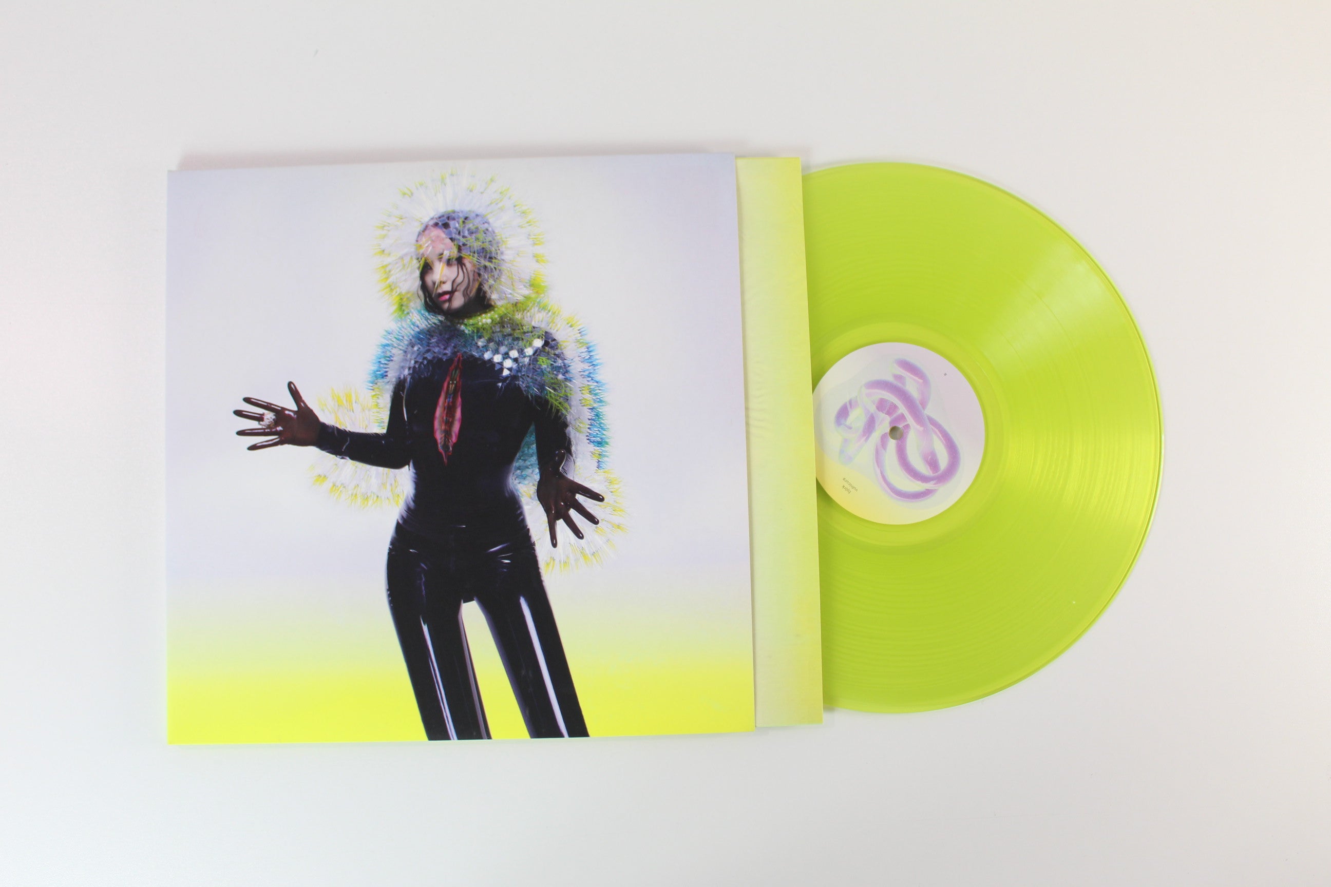 Björk - Vulnicura on One Little Indian Ltd Neon Yellow Vinyl