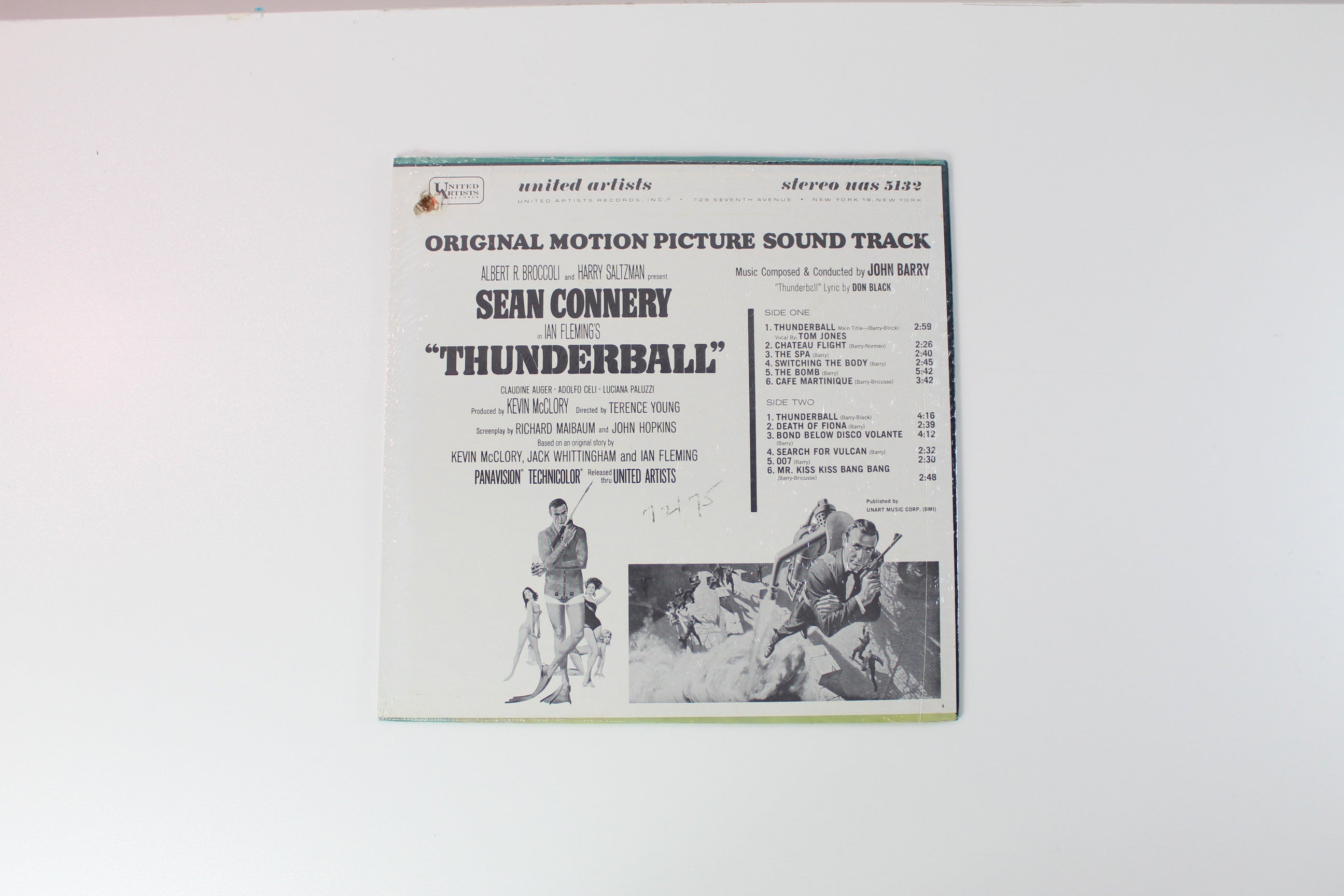 John Barry - Thunderball (Original Motion Picture Soundtrack) on UA Stereo Sealed