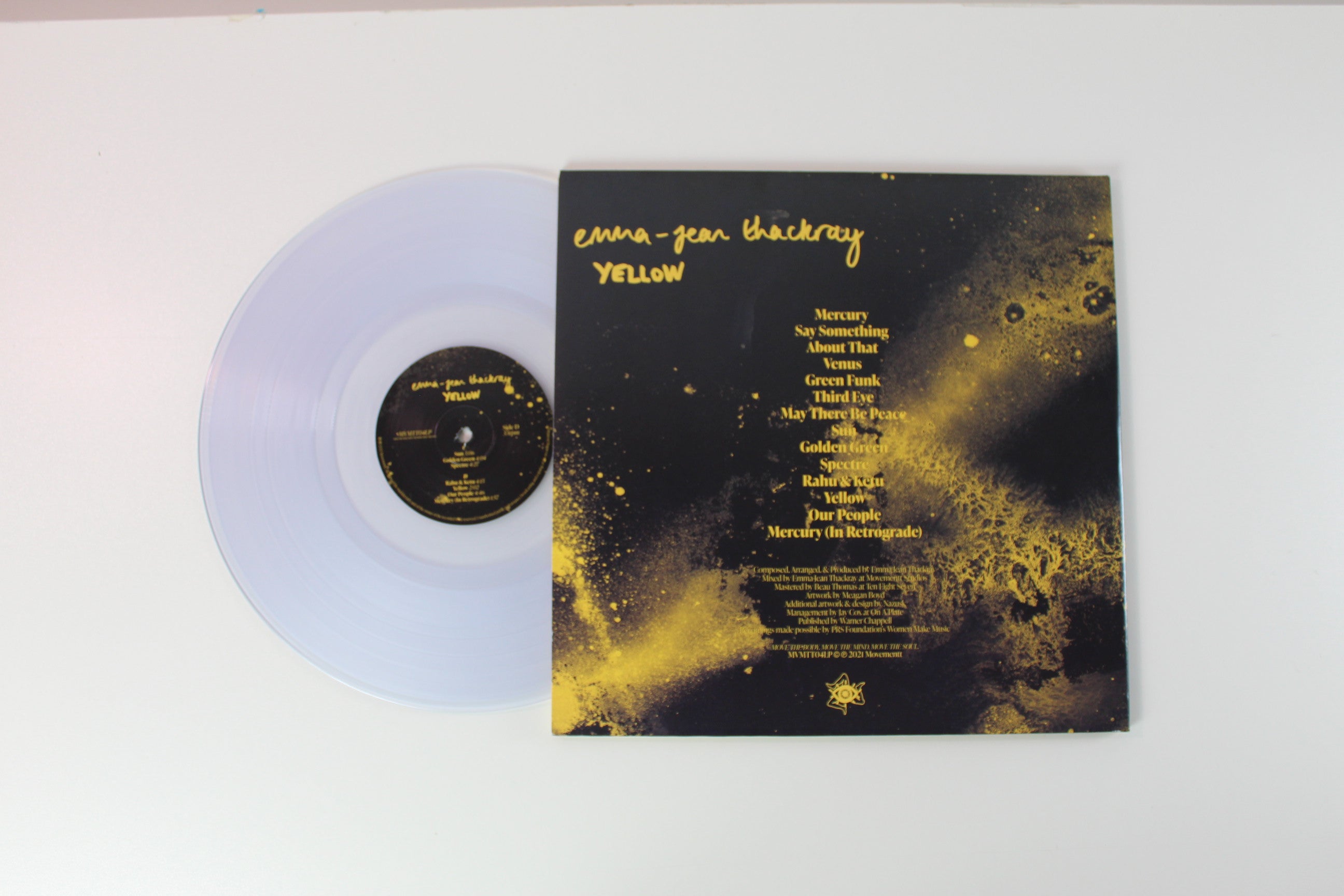 Emma-Jean Thackray - Yellow on Movement Ltd Clear Vinyl