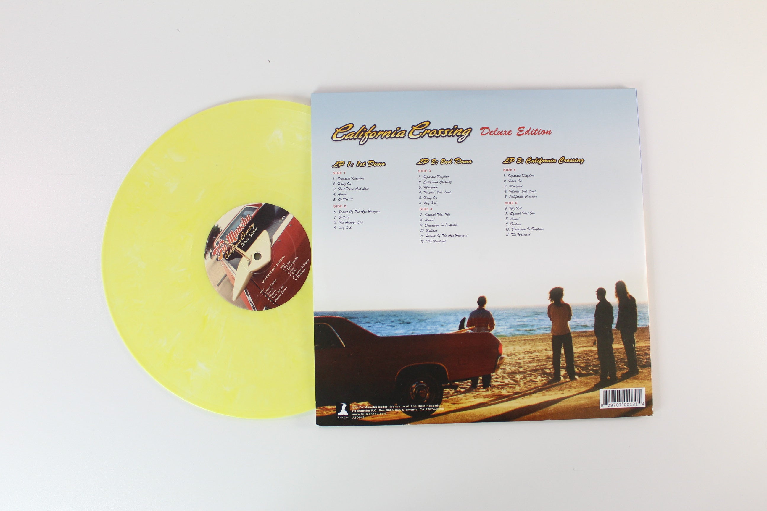 Fu Manchu - California Crossing on At The Dojo Red / Blue / Yellow Marbled Reissue