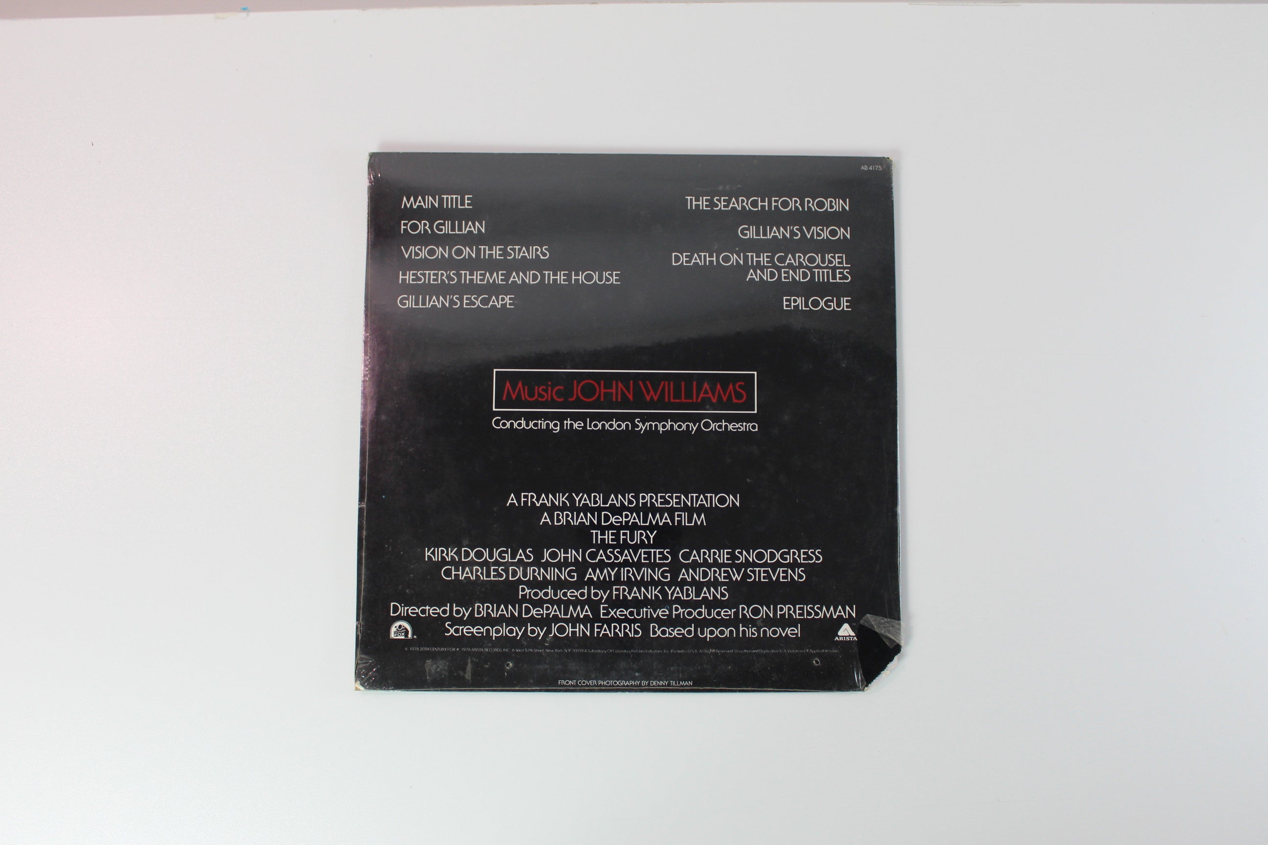 John Williams - The Fury (Original Soundtrack Recording) on Arista Sealed