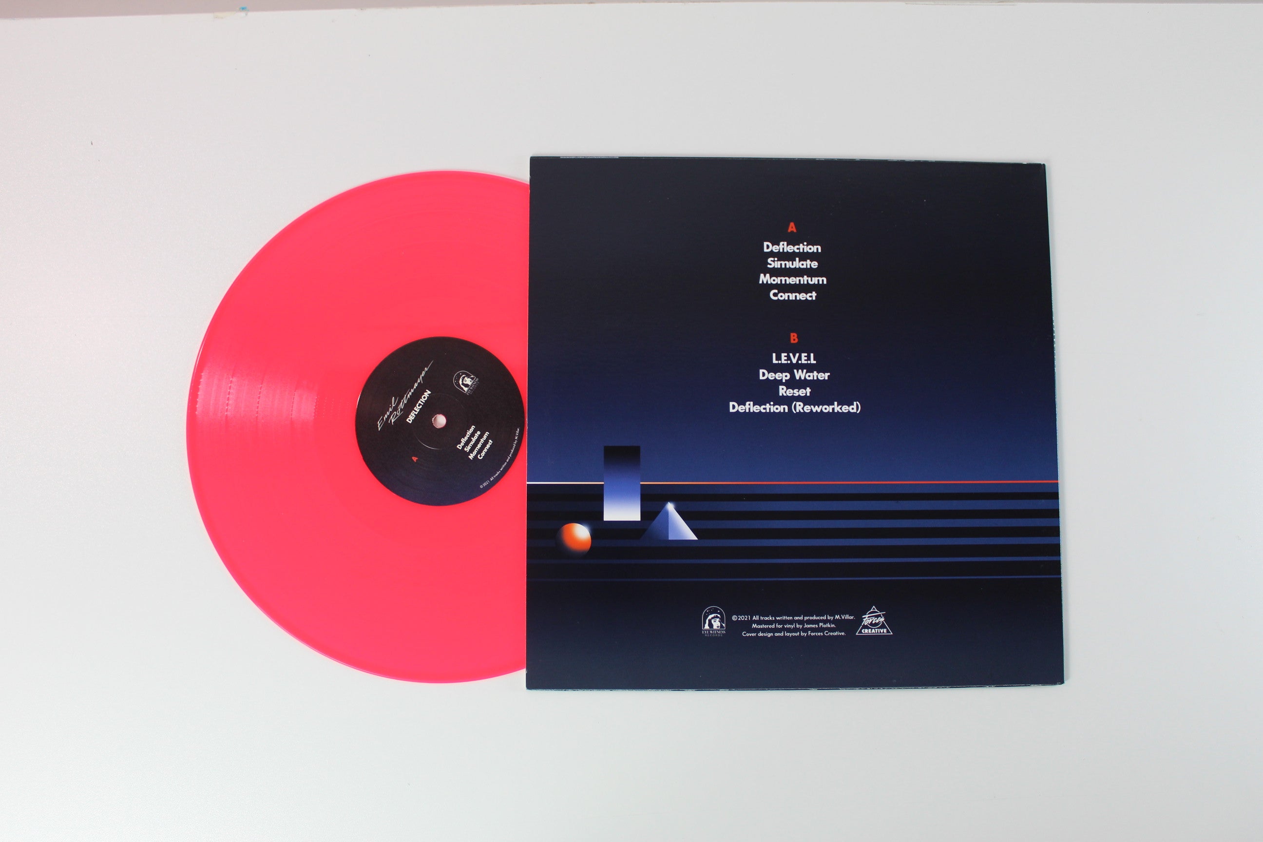 Emil Rottmayer - Deflection on Eye Witness Records - Red [Neon Red] colored vinyl