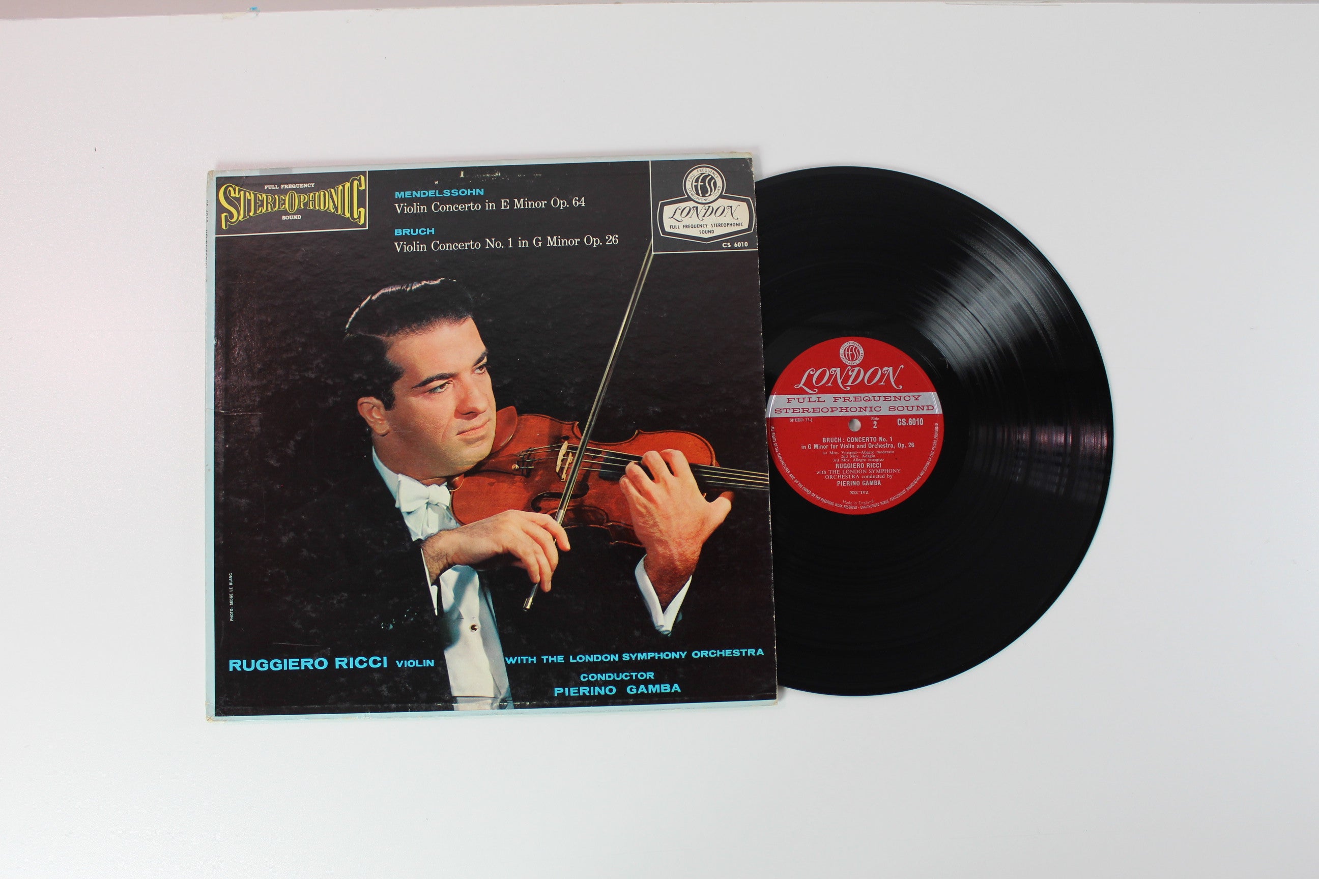 Felix Mendelssohn-Bartholdy, Max Bruch, Ruggiero Ricci, London Symphony Orchestra, Pierino Gamba - Violin Concertos on London Records
