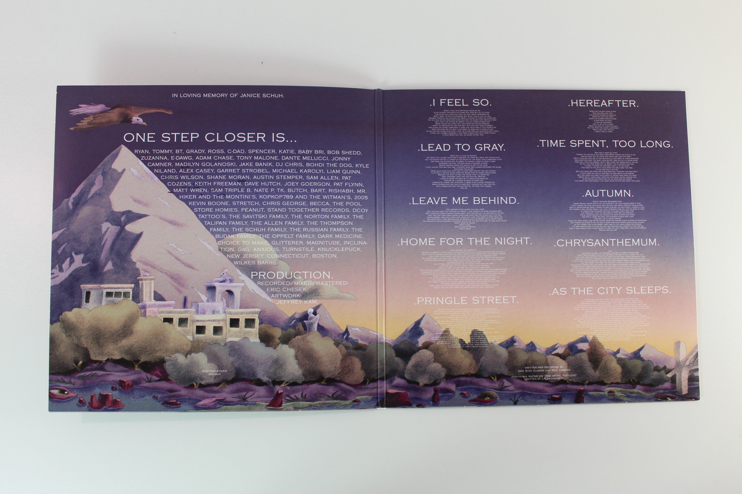 One Step Closer - This Place You Know on Run for Cover Ltd White Vinyl