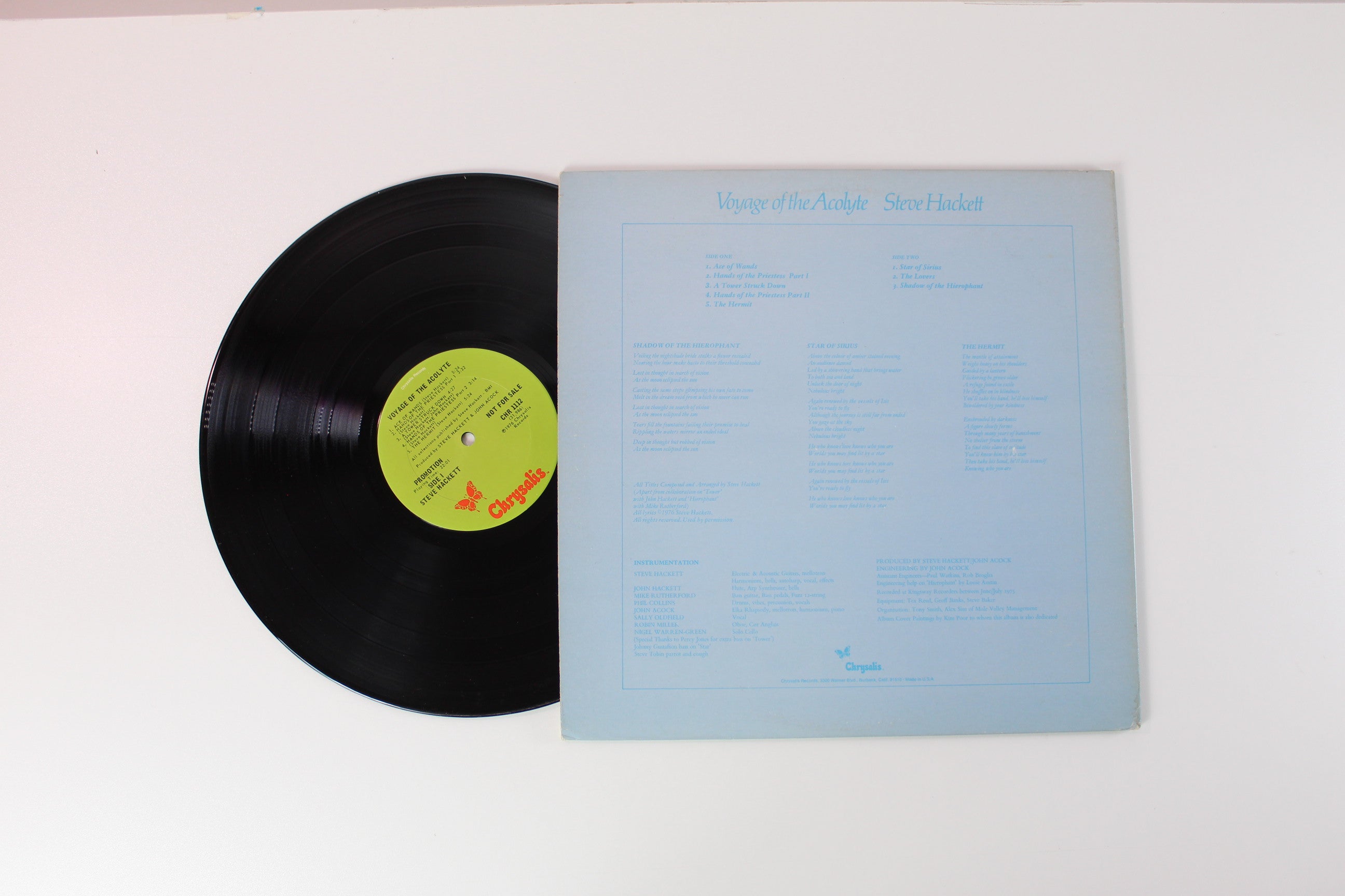 Steve Hackett - Voyage Of The Acolyte on Chrysalis Promo