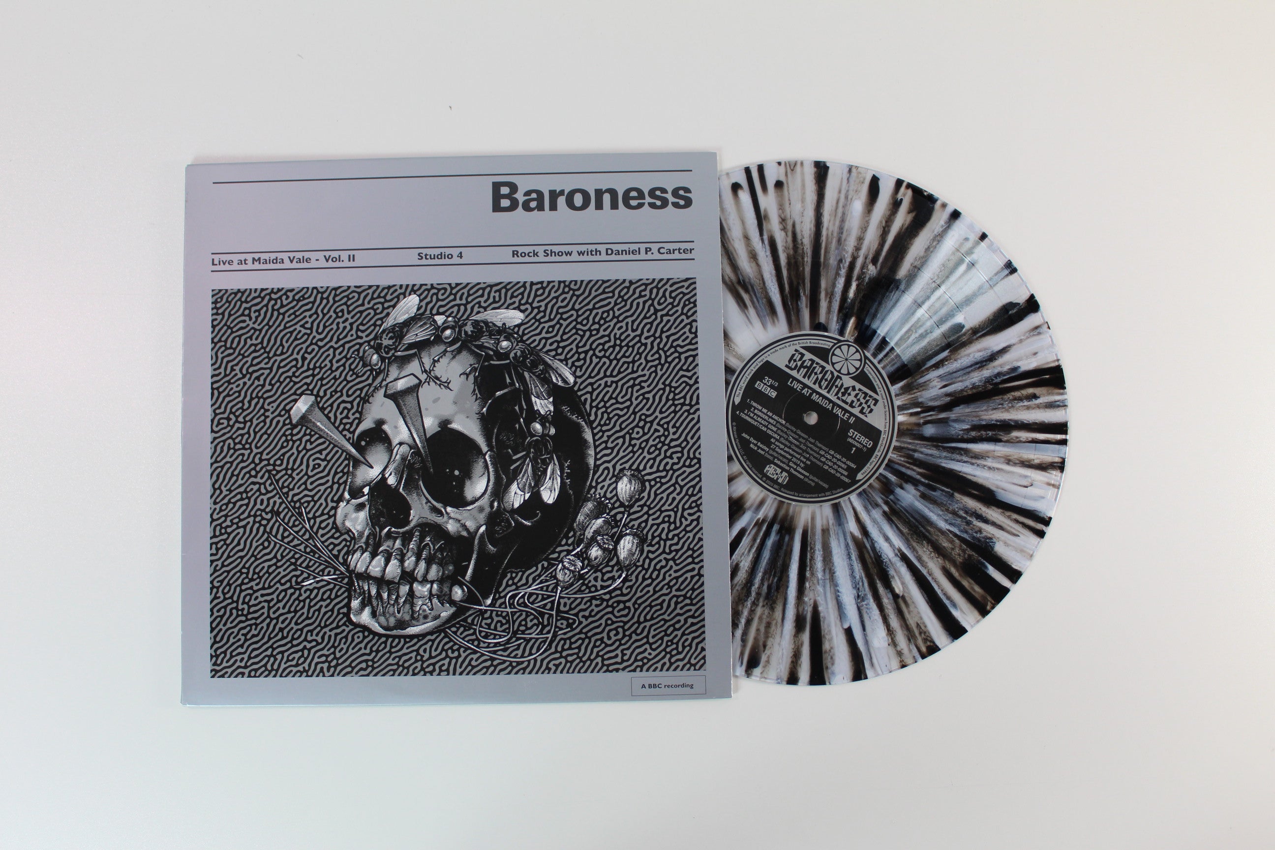 Baroness - Live At Maida Vale BBC - Vol. II on Abraxan Hymns RSD BF 2020 Ltd Single Sided Clear With Black / White Splatter