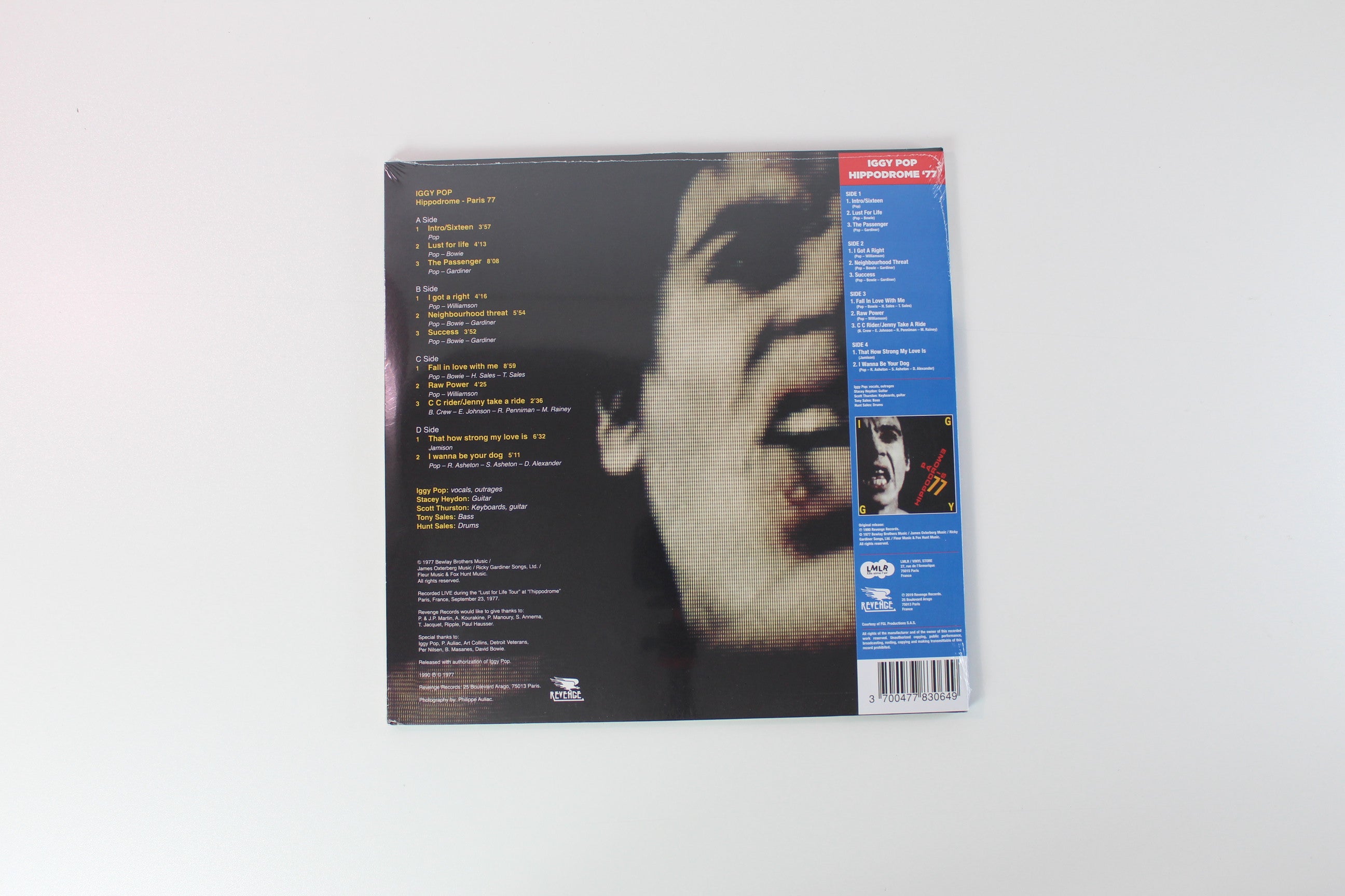 Iggy Pop - Hippodrome Paris 77 on Revenge Records RSD 2019 Green Translucent Vinyl Reissue Sealed