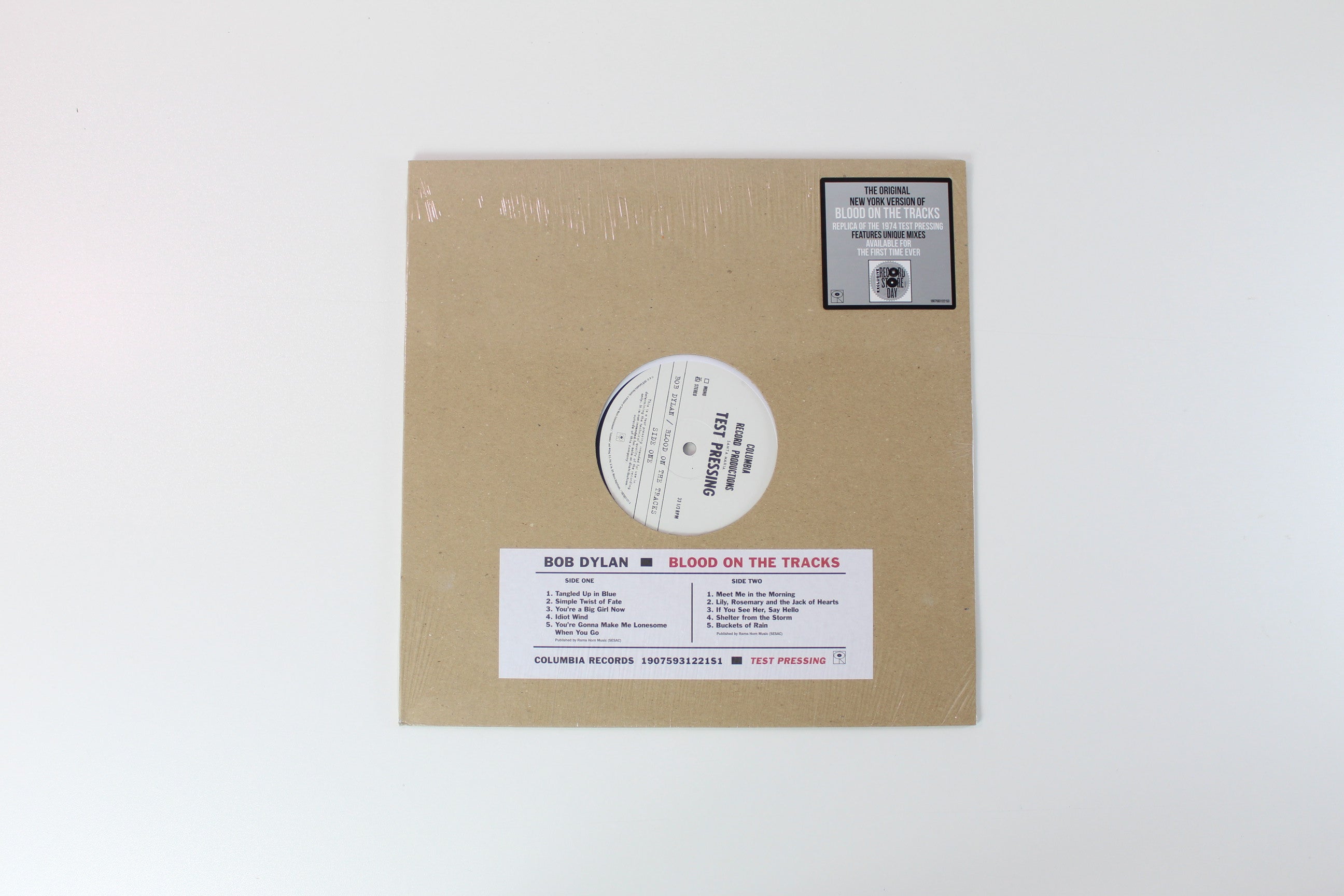 Bob Dylan - Blood On The Tracks (Test Pressing) on Columbia Legacy RSD 2019 Reissue Sealed