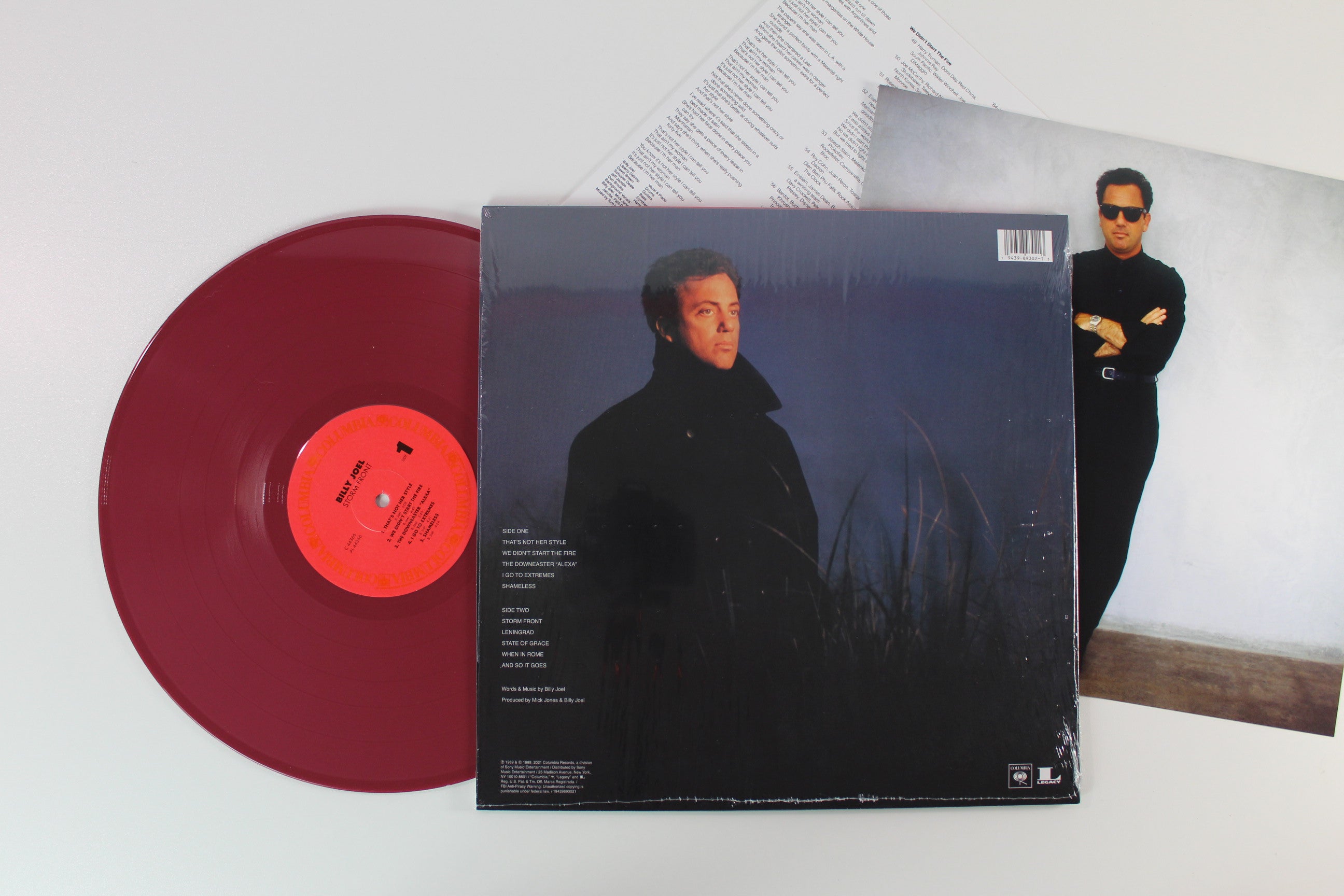 Billy Joel - Storm Front Reissue on Columbia Red Vinyl