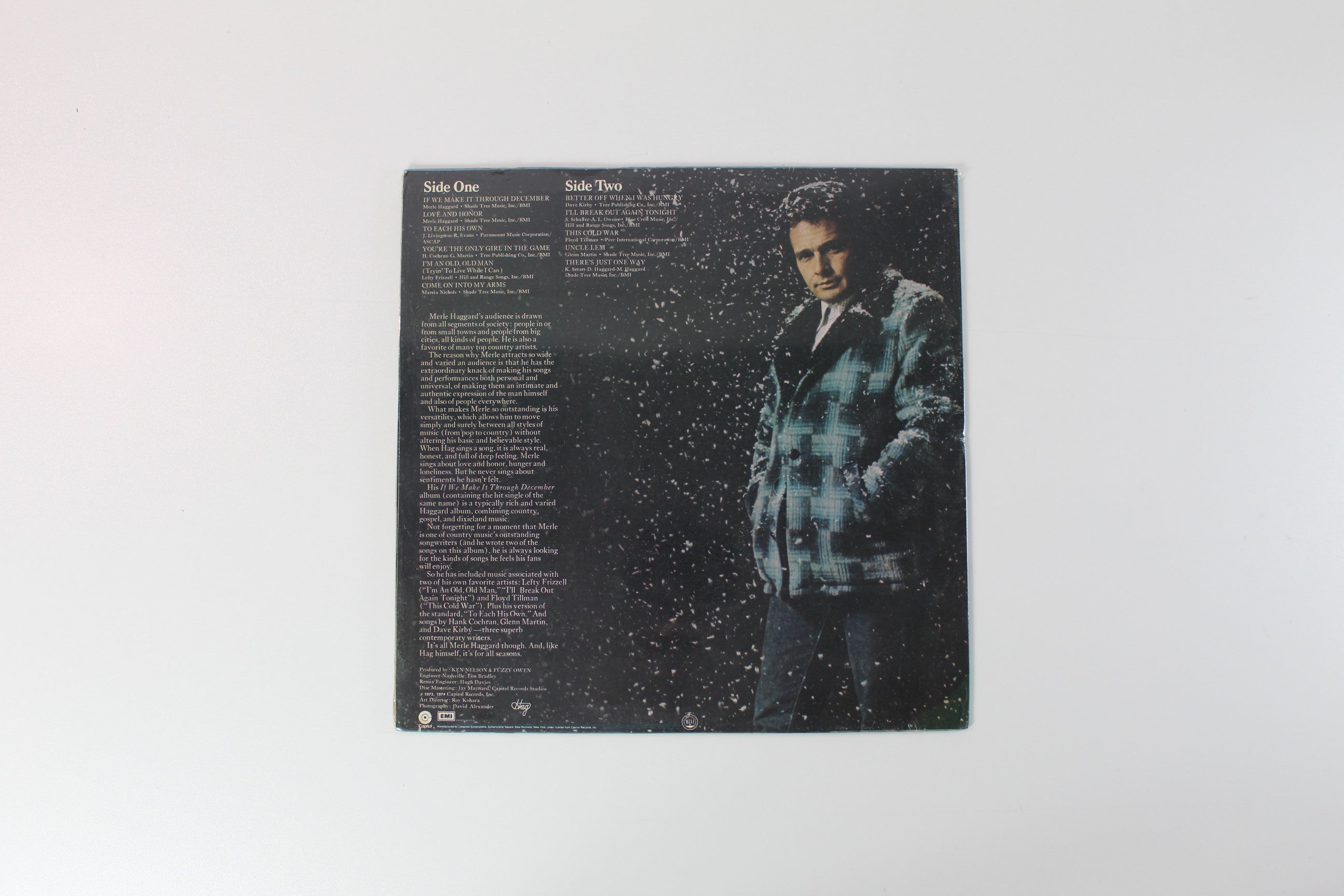 Merle Haggard, The Strangers - If We Make It Through December on Capitol Sealed