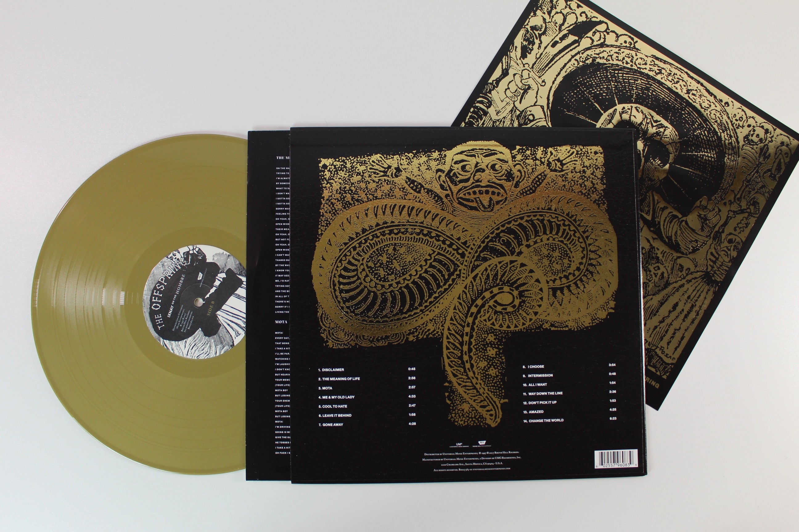 The Offspring - Ixnay On The Hombre on Ltd. Reissue on Round Hill Records on Gold Vinyl
