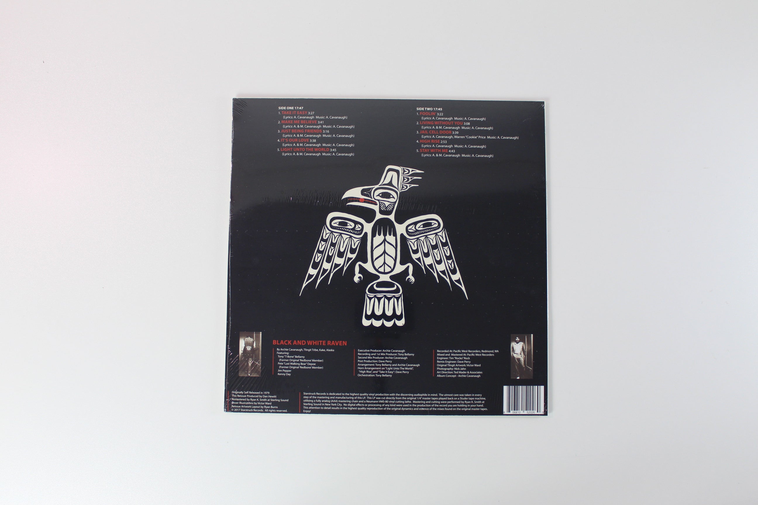 Archie James Cavanaugh - Black And White Raven on Starstruck Records Ltd Reissue Sealed