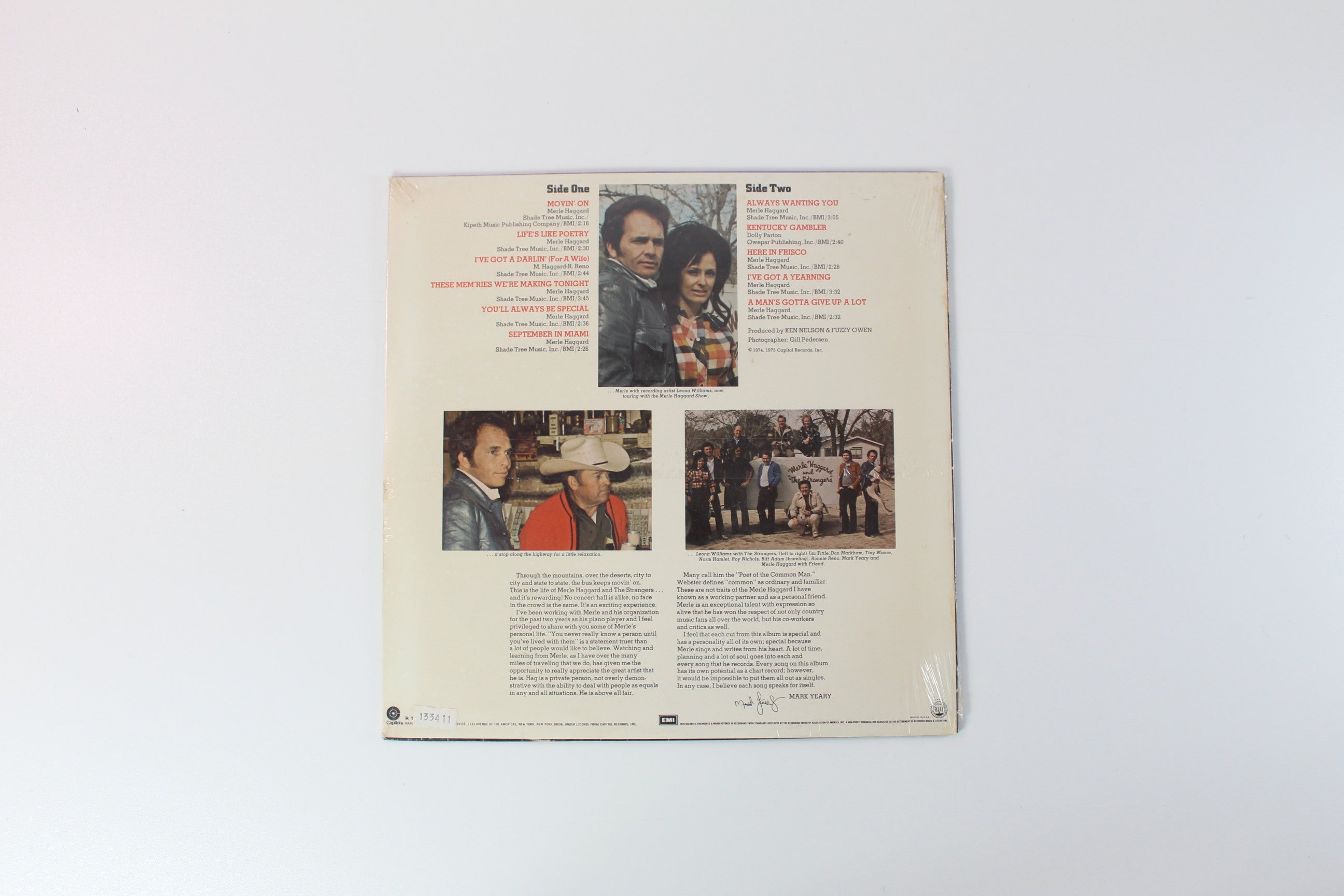 Merle Haggard The Strangers - Keep Movin' On on Capitol Sealed