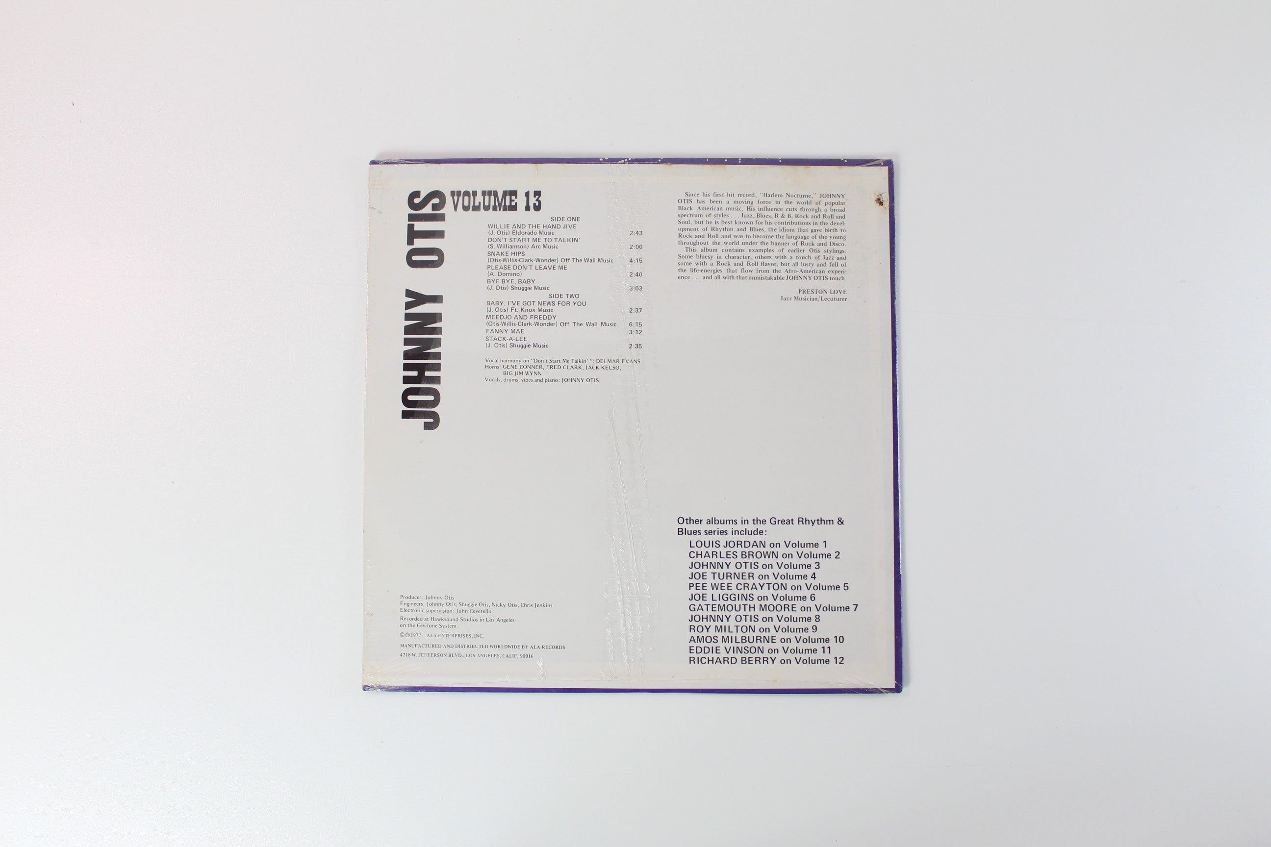 Johnny Otis - Great Rhythm & Blues Oldies Volume 13 - Johnny Otis on Blues Spectrum Sealed
