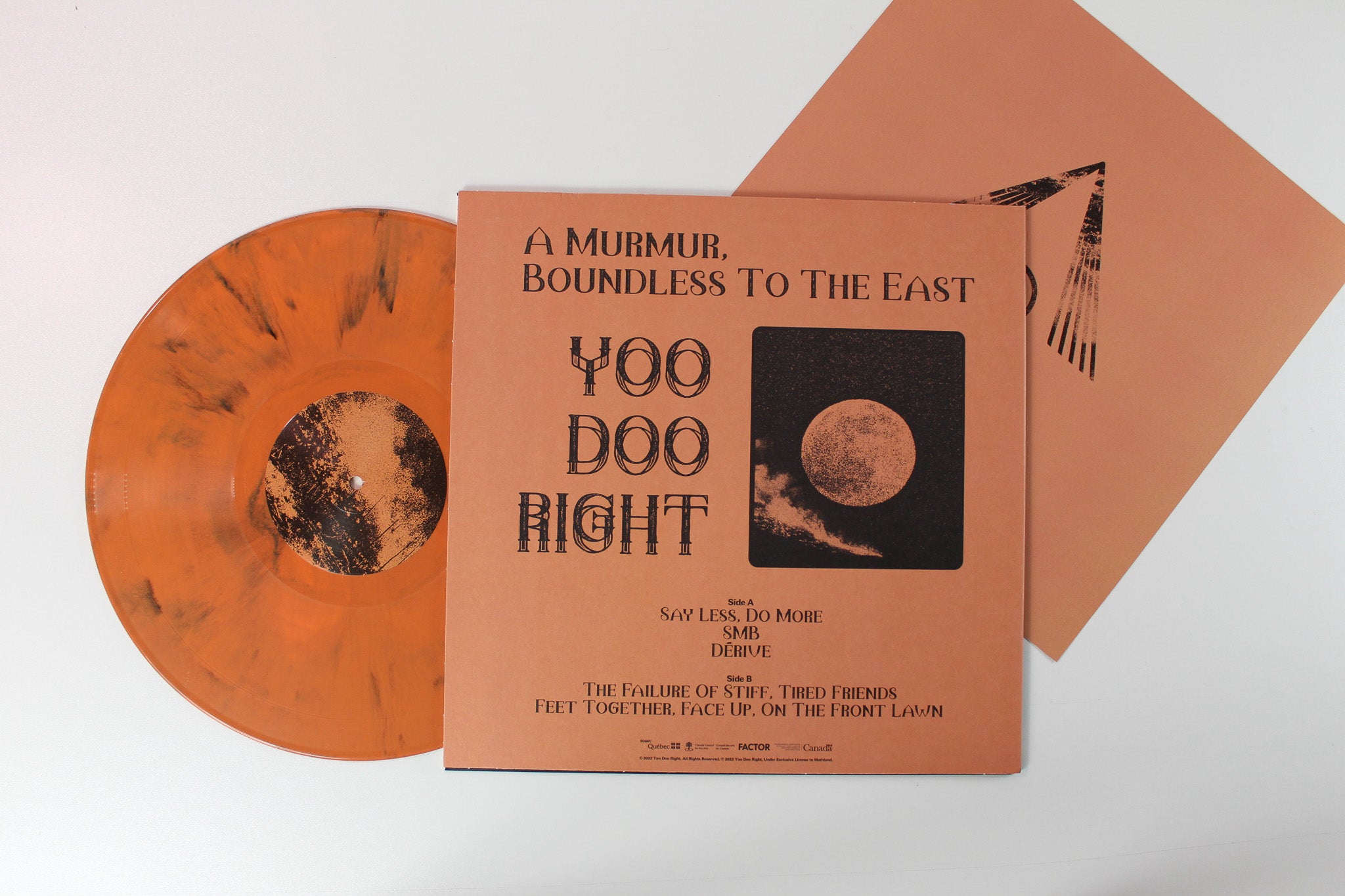 Yoo Doo Right - A Murmur Boundless To The East on Mothland Ltd Black & Brown Marble Vinyl
