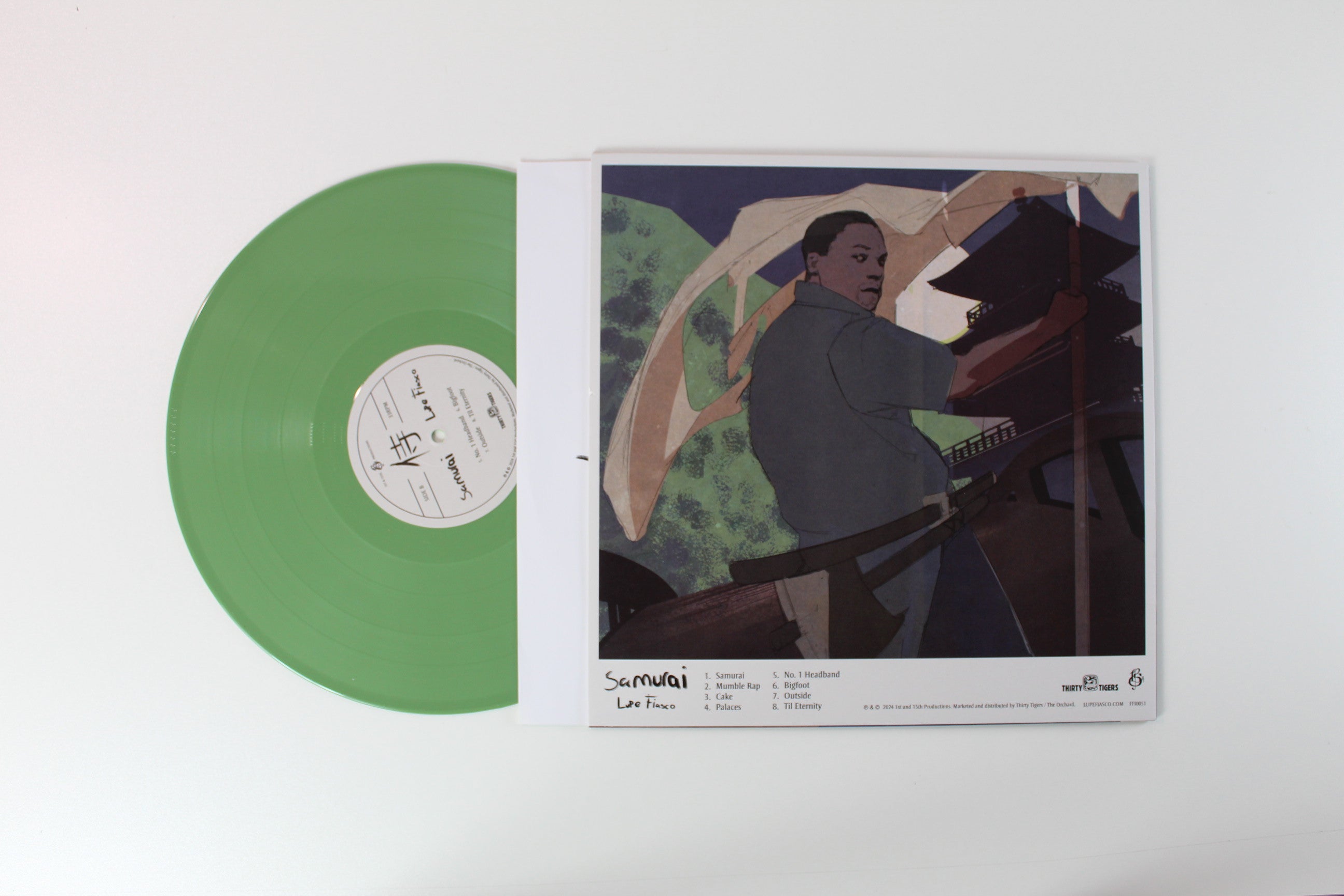 Lupe Fiasco - Samurai on 1st & 15th Indie Exclusive Olive Green