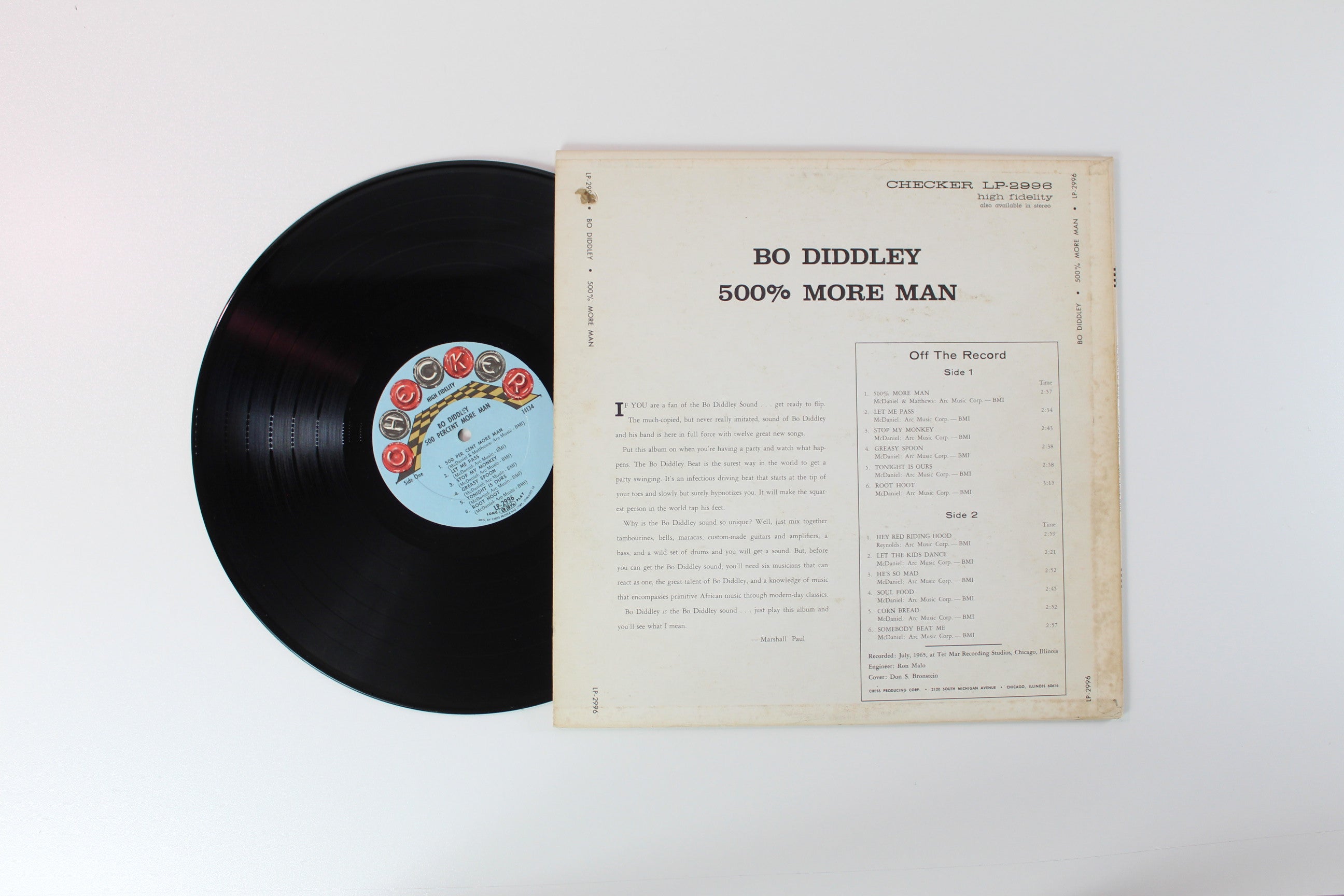 Bo Diddley - 500% More Man on Checker Mono