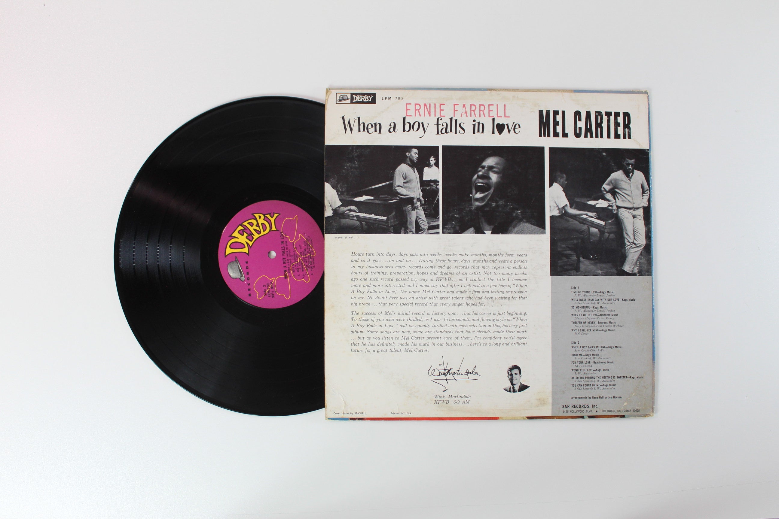 Mel Carter - When A Boy Falls In Love on Derby Mono