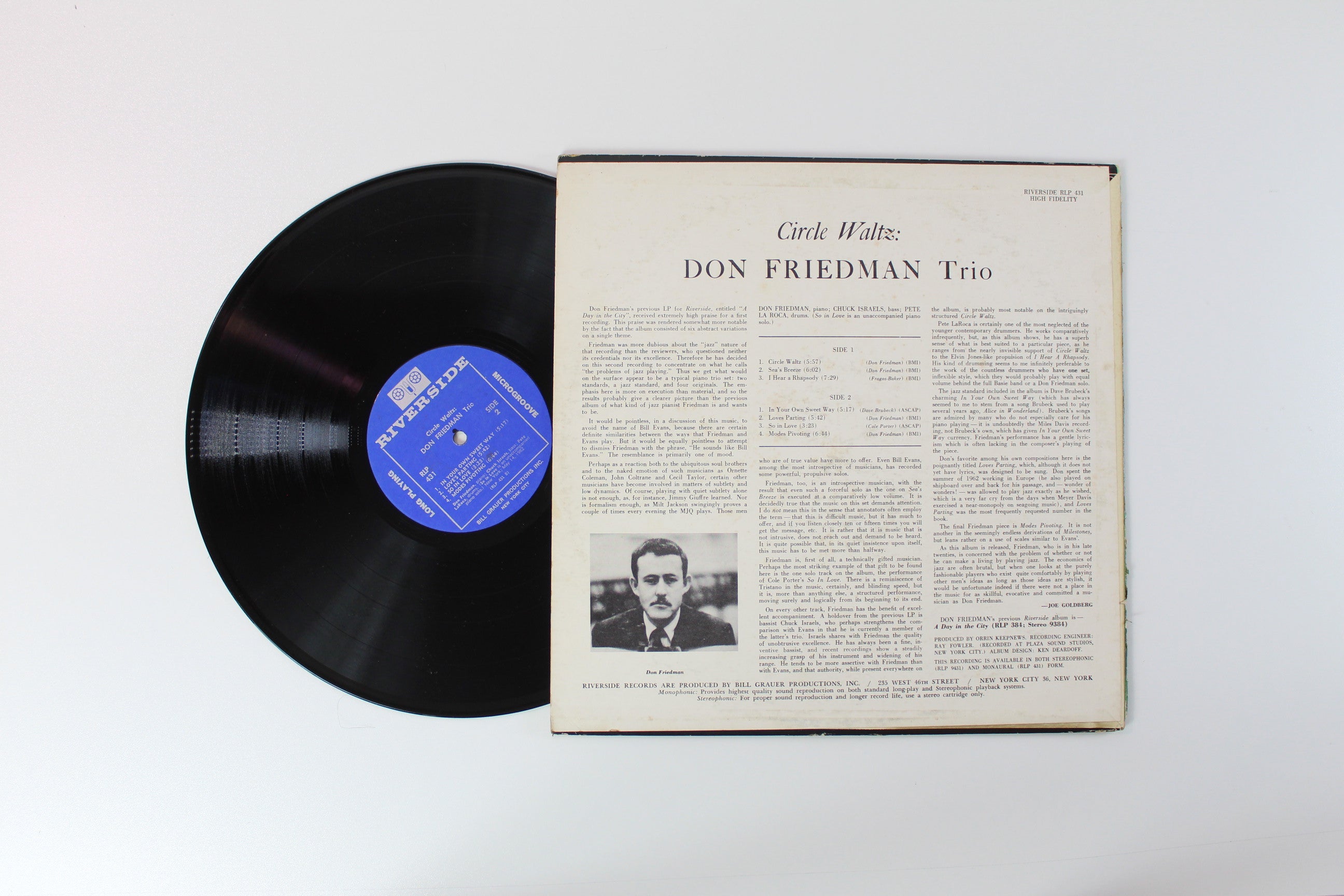 Don Friedman Trio - Circle Waltz on Riverside Mono