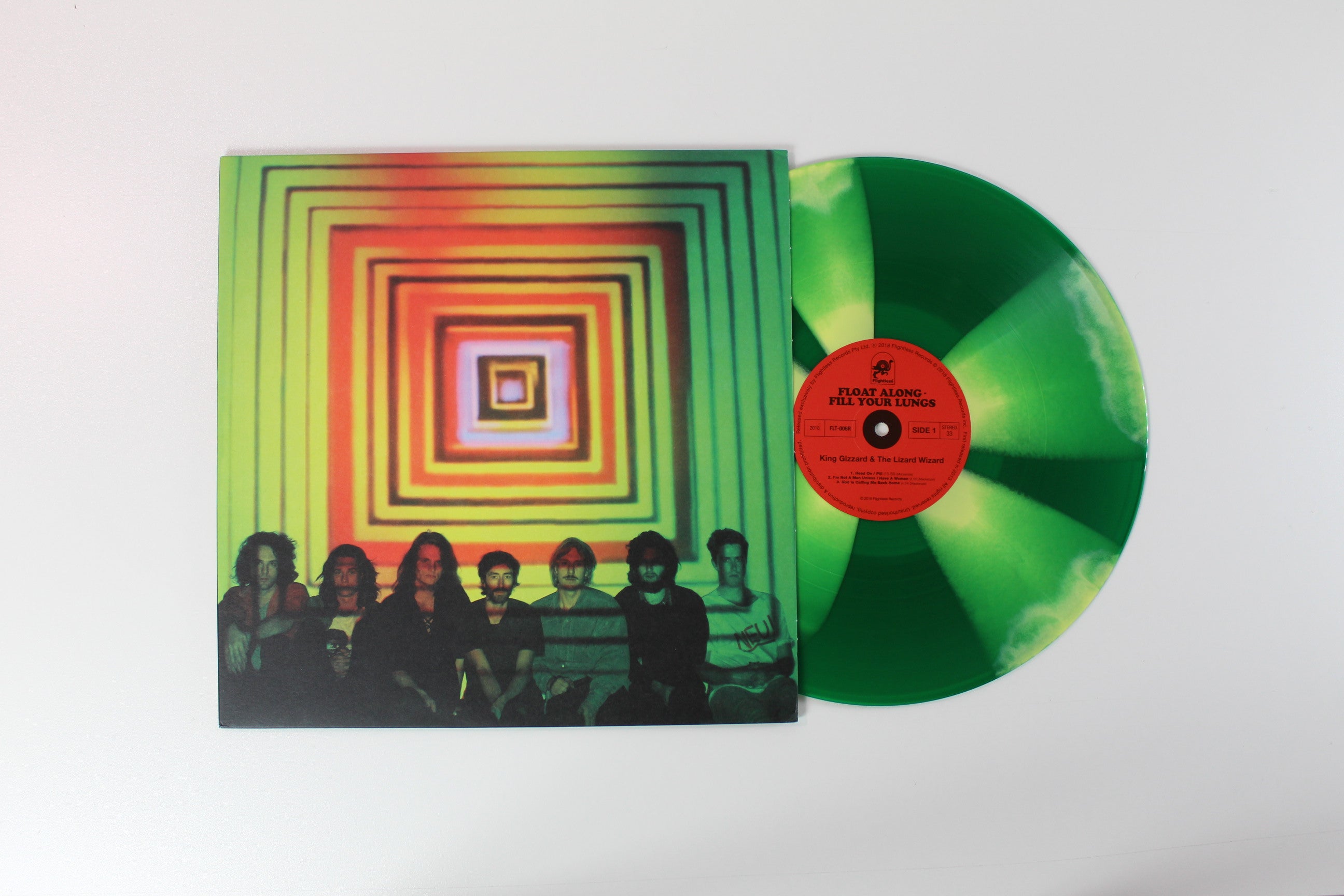 King Gizzard And The Lizard Wizard - Float Along - Fill Your Lungs on Flightless Ltd Kale & Banana Smoothie Vinyl Reissue