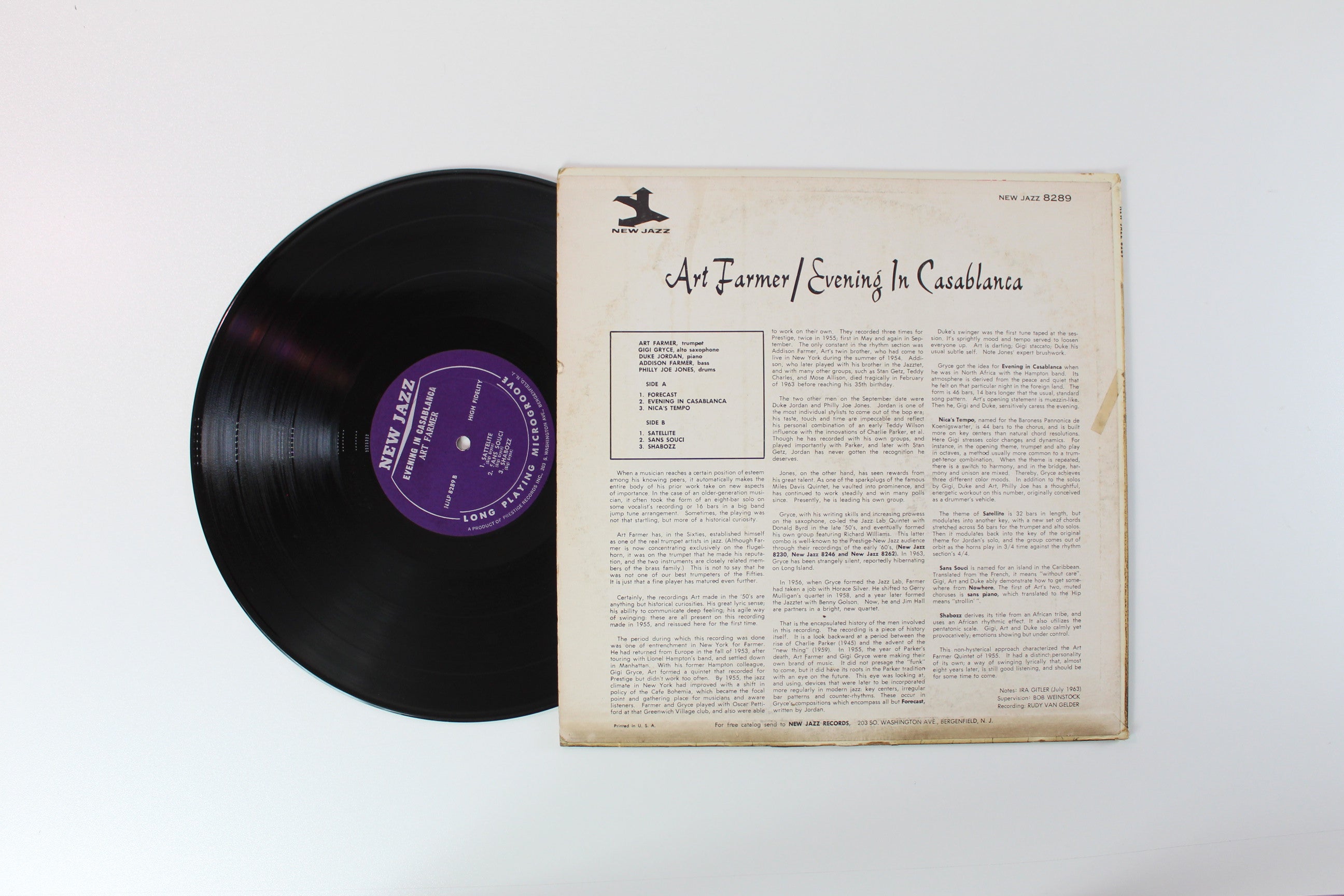 Art Farmer - Evening In Casablanca on New Jazz Mono Resissue